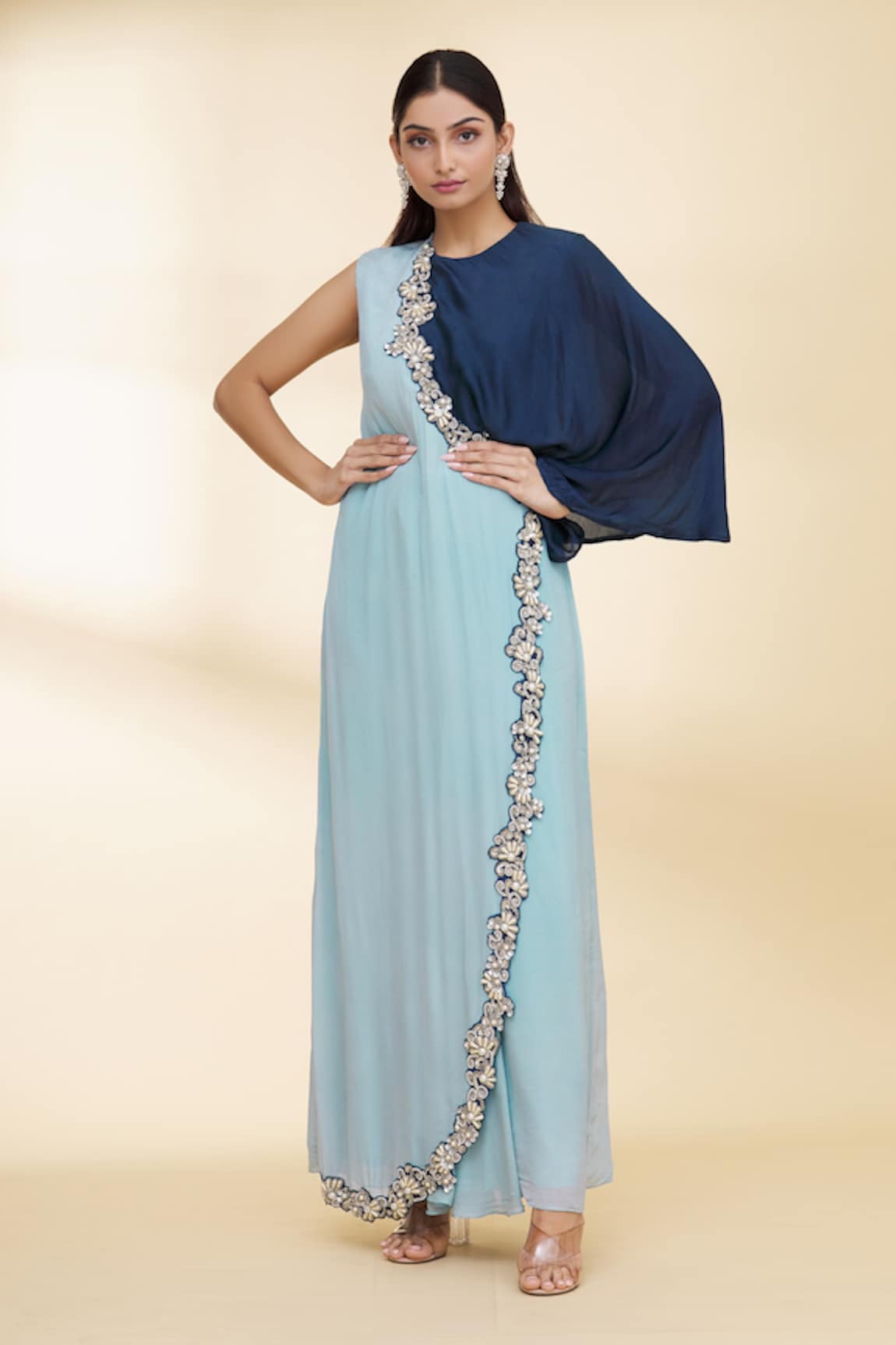 Nidzign Couture Draped Gown