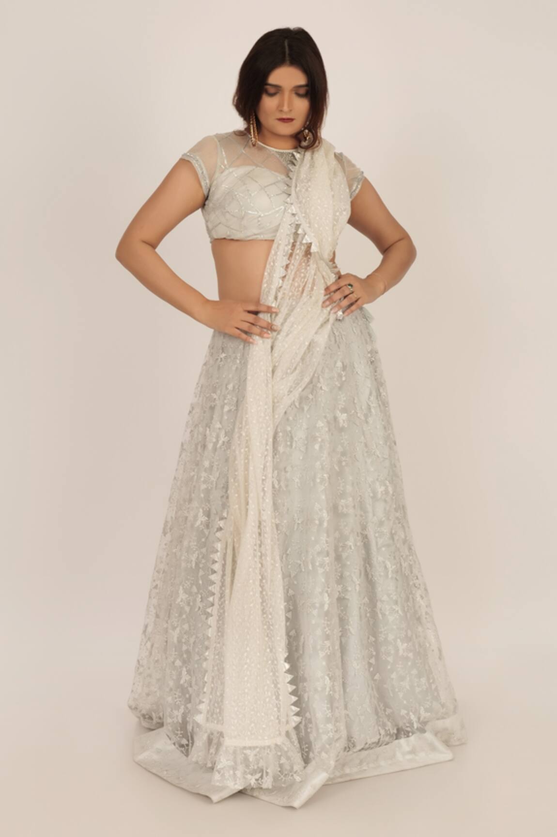 Rina Dhaka Embroidered Lehenga Set