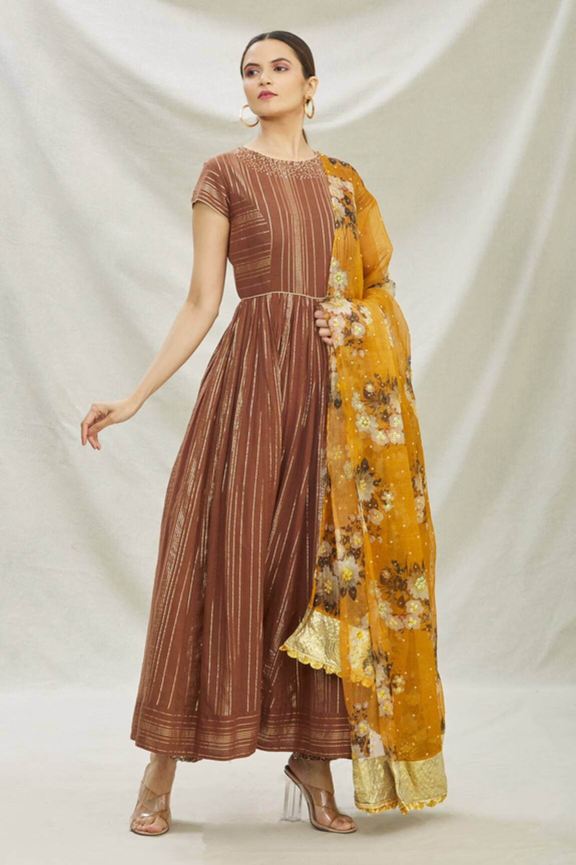 Divya Kanakia Sequin Embellished Anarkali Set