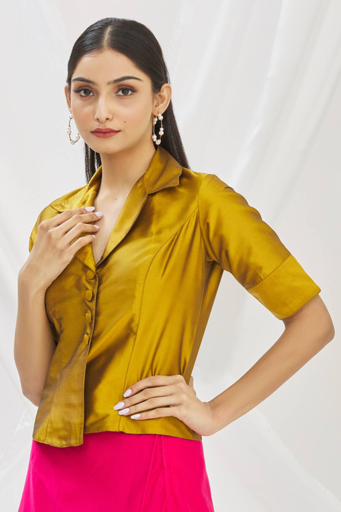 Aryavir Malhotra Shirt with Notched Collar
