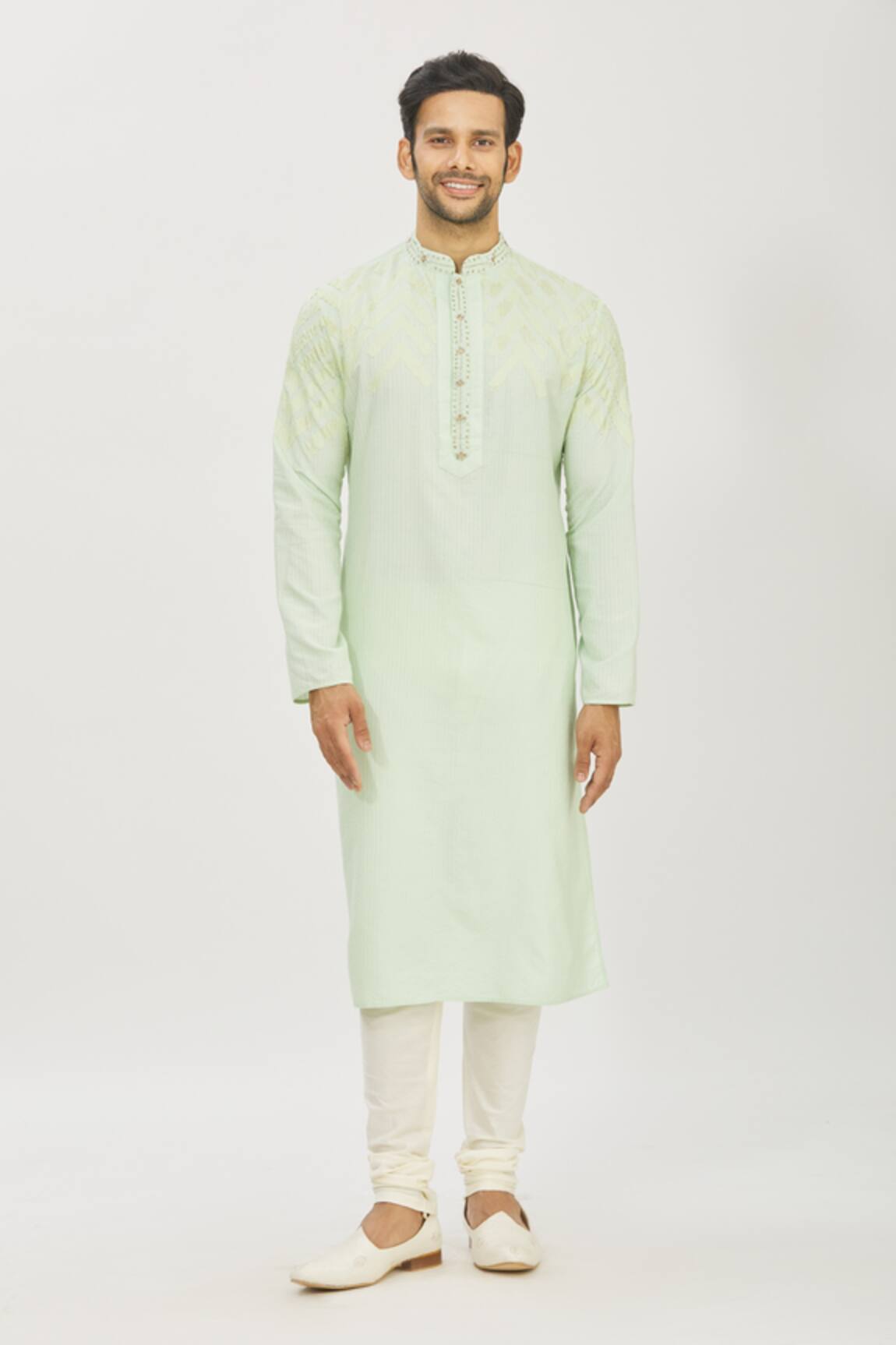 Priyanka Haralalka Embroidered Kurta & Churidar Pant Set