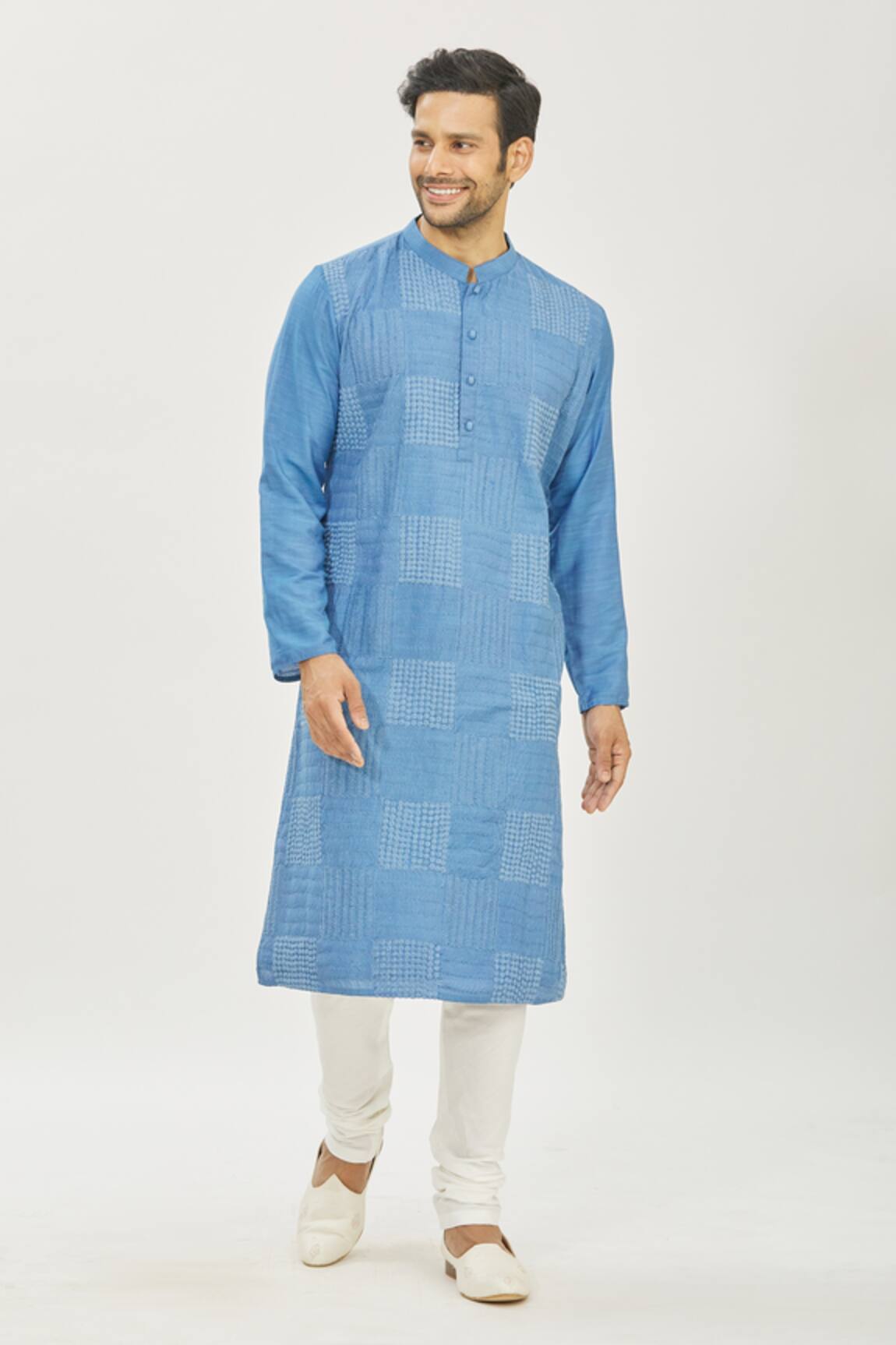 Priyanka Haralalka Embroidered Kurta & Churidar Pant Set 