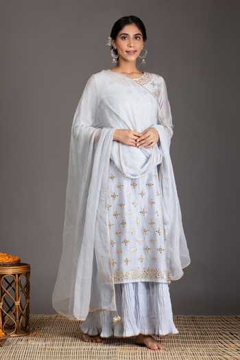 Kameez Chanderi Kurta & Inner Dress Set