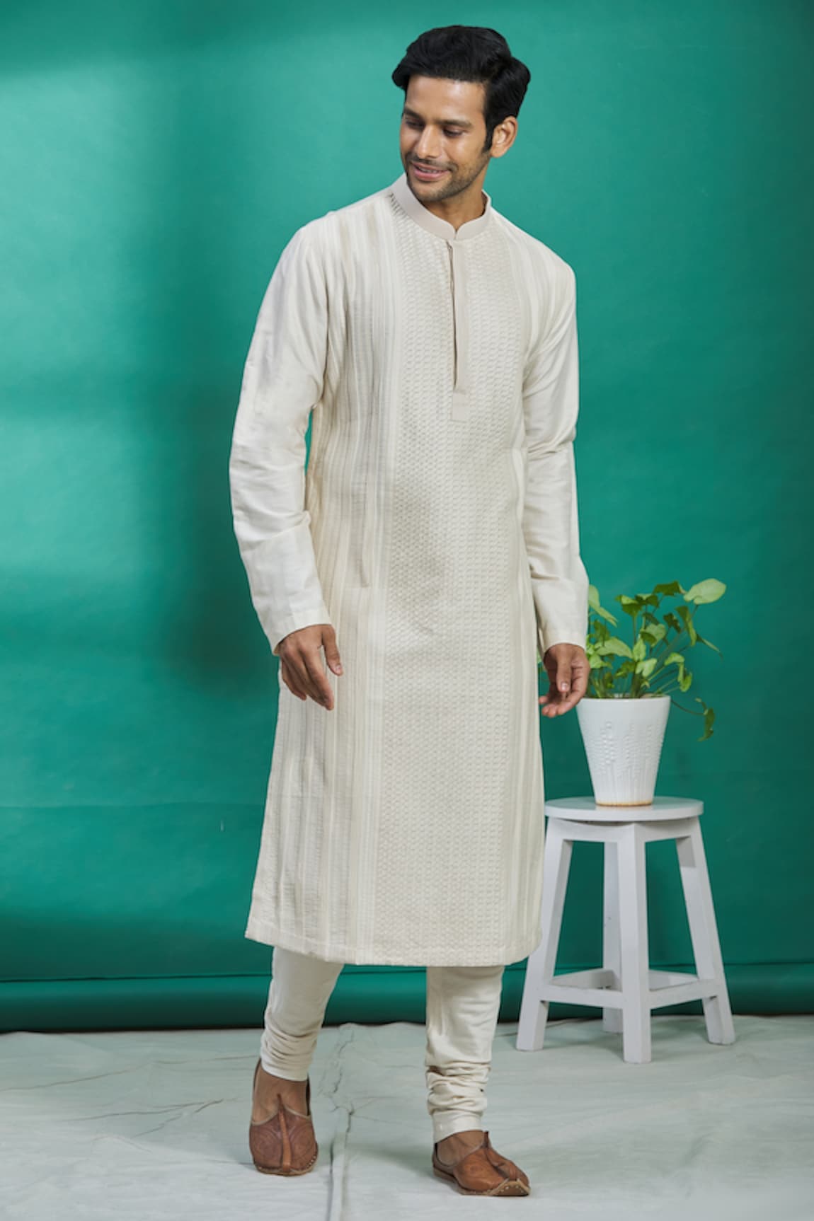 Kishore Ramani Silk Kurta Set