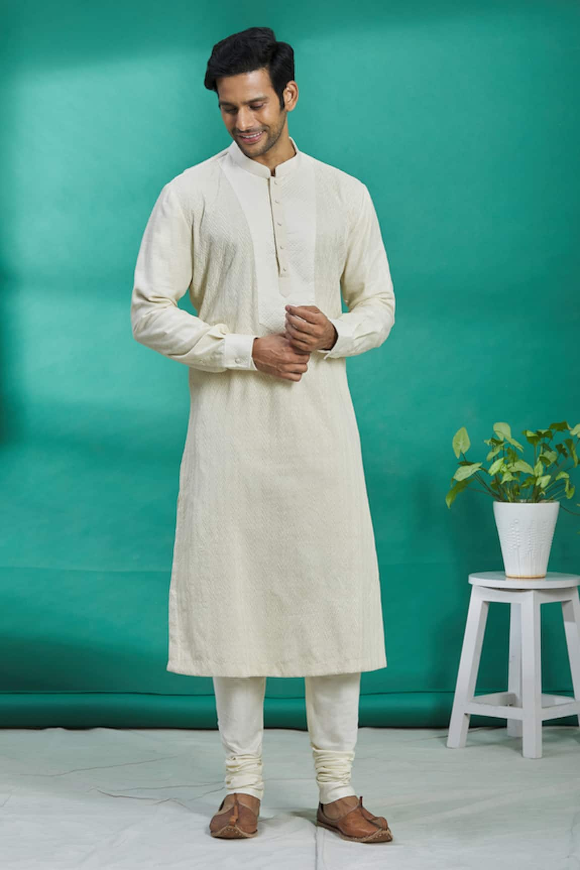 Kishore Ramani Silk Kurta Set