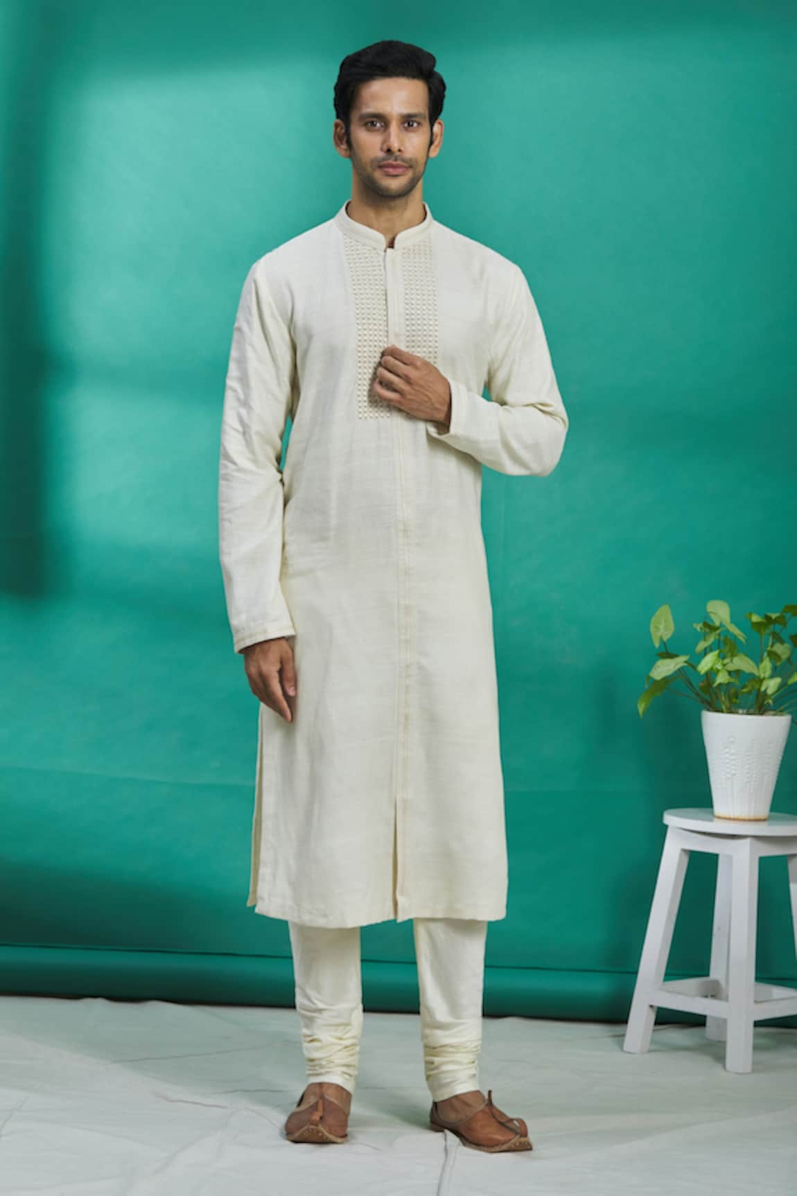 Kishore Ramani Silk Kurta Set