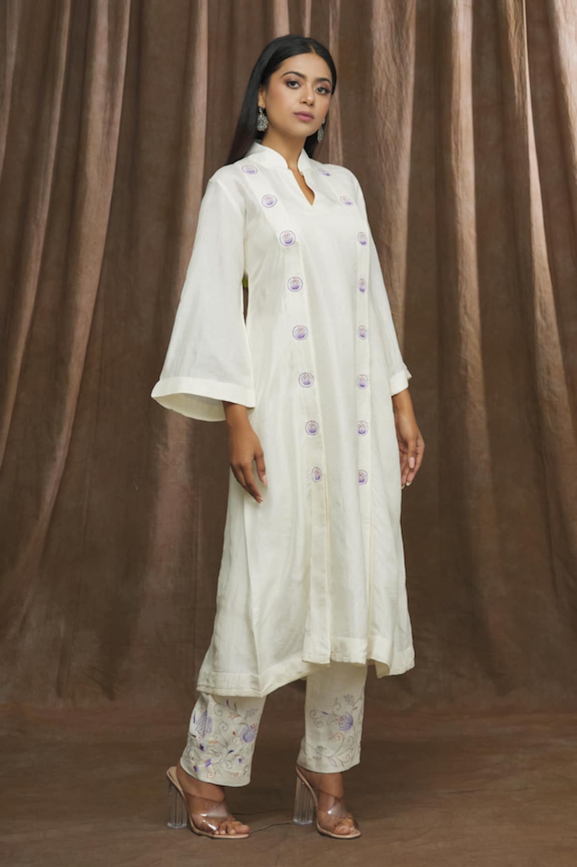 Ibai Placement Embroidered Kurta & Pant Set