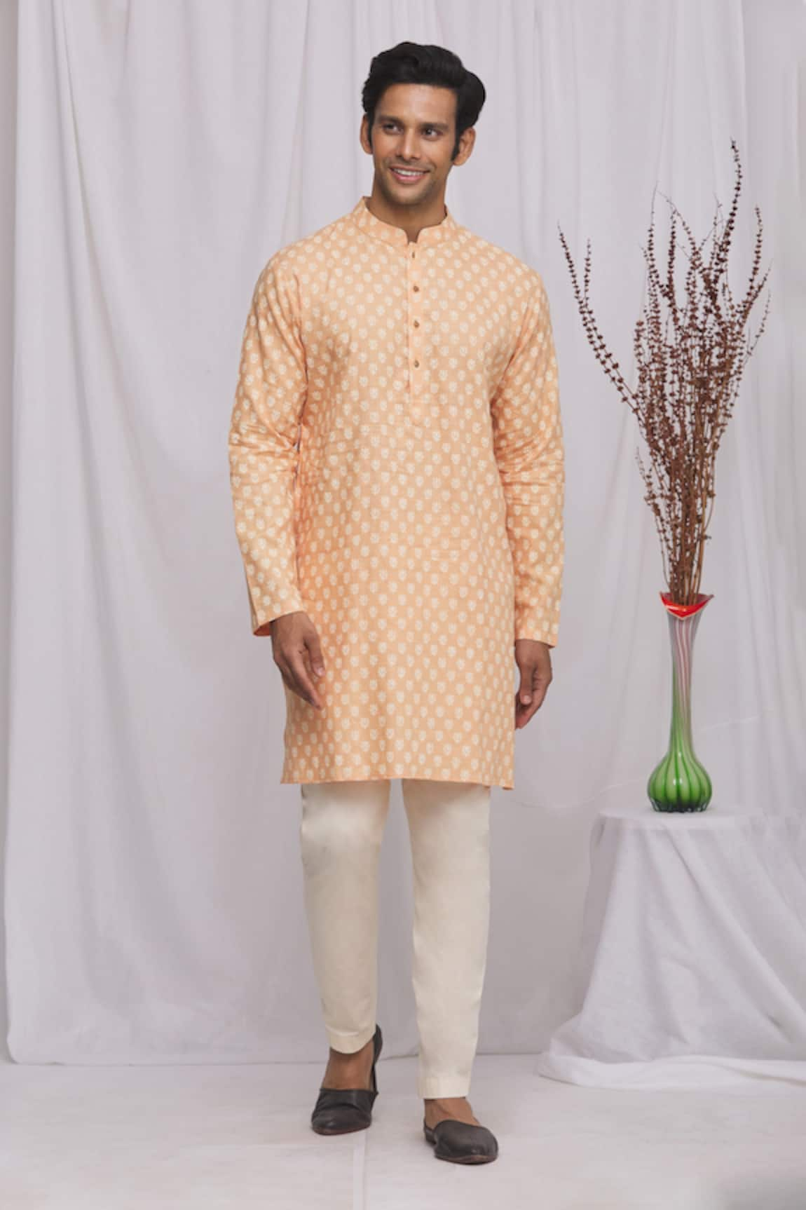 Ekam By Manish Floral Print Kurta Set