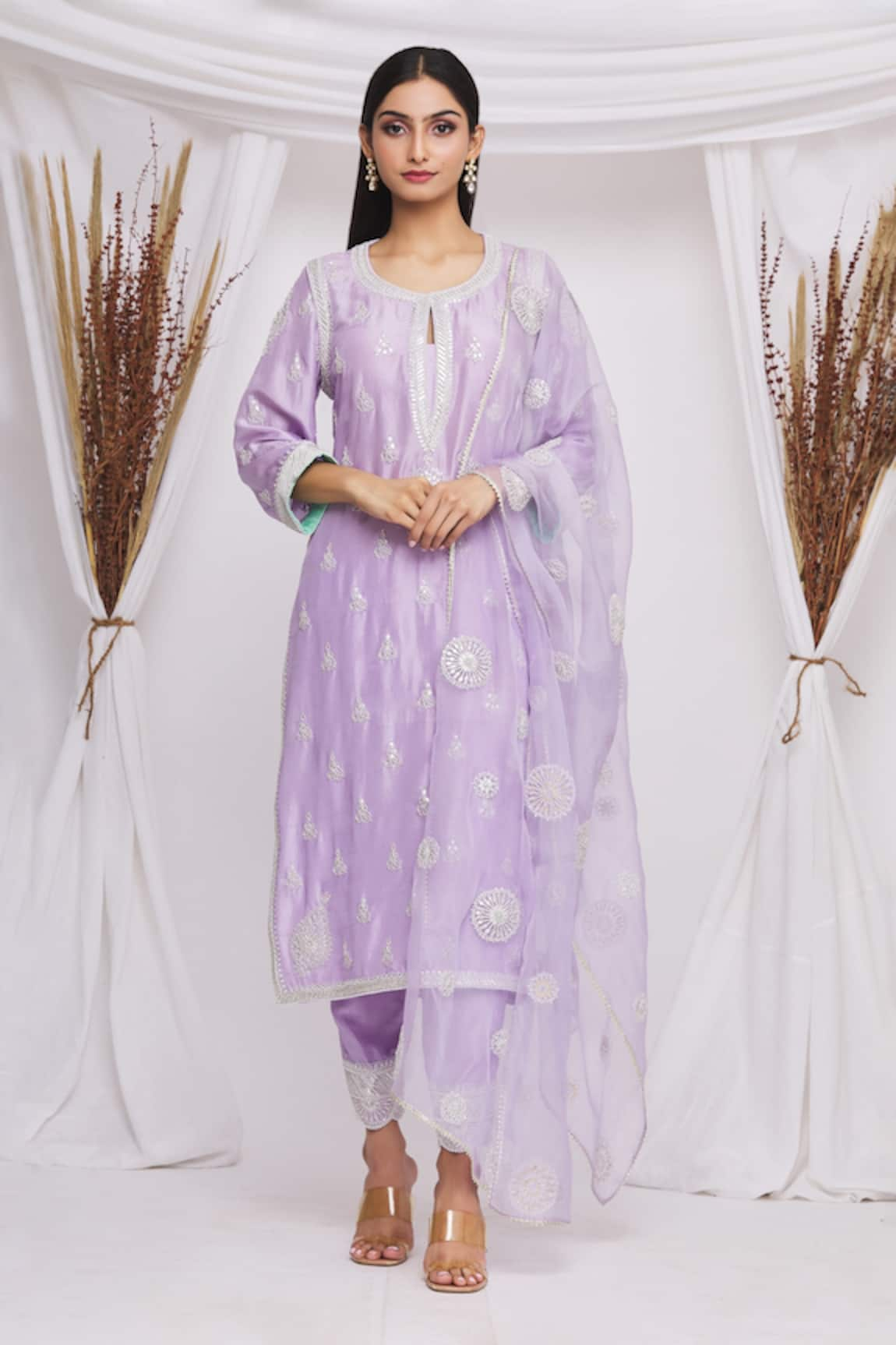 Ekta Singh Gota Embroidered Kurta Set