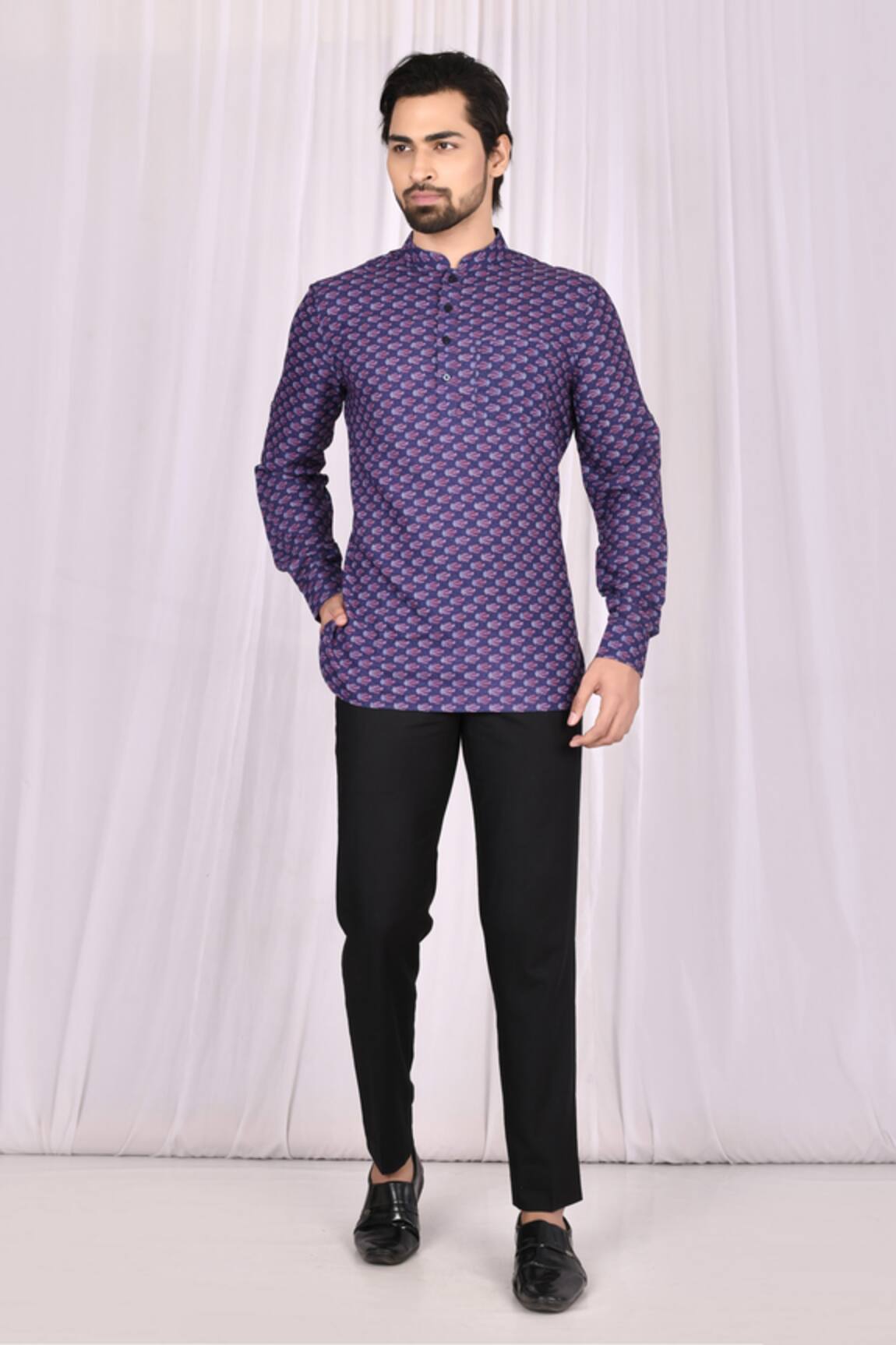 Samyukta Singhania Floral Print Short Kurta