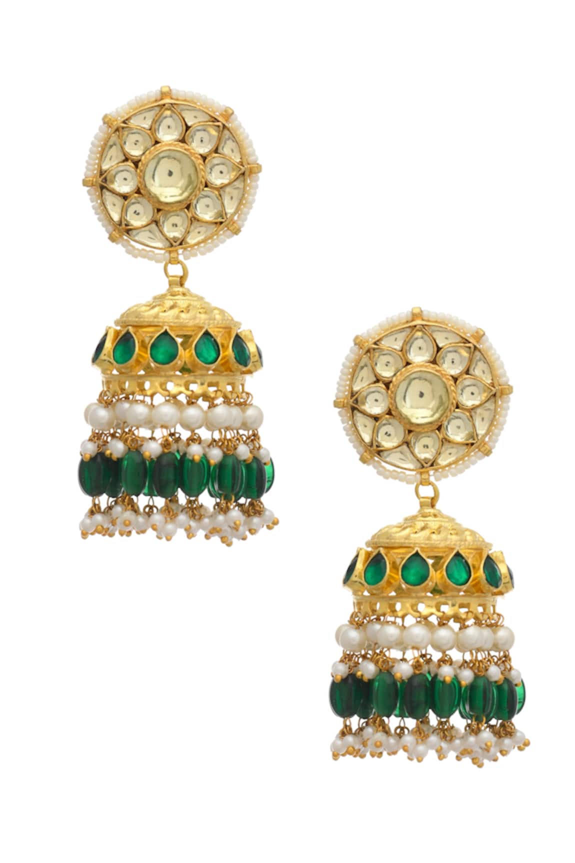 MAISARA JEWELRY Kundan Jhumkas 