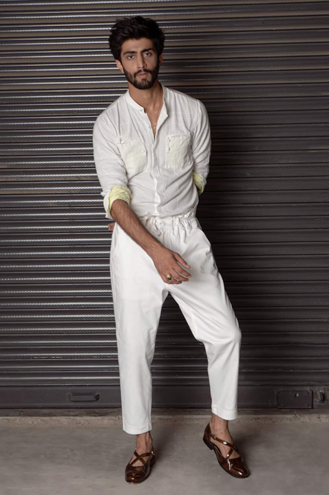 Jatin Malik Cotton Shirt & Pant Set