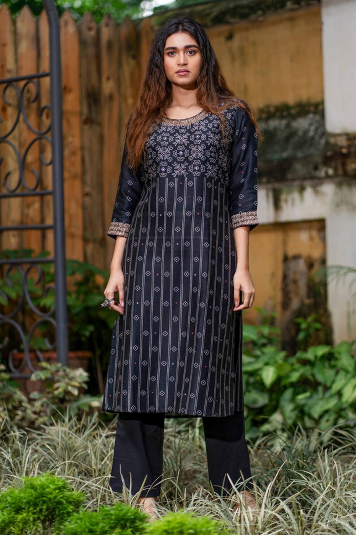 Turaja Chanderi Printed Kurta