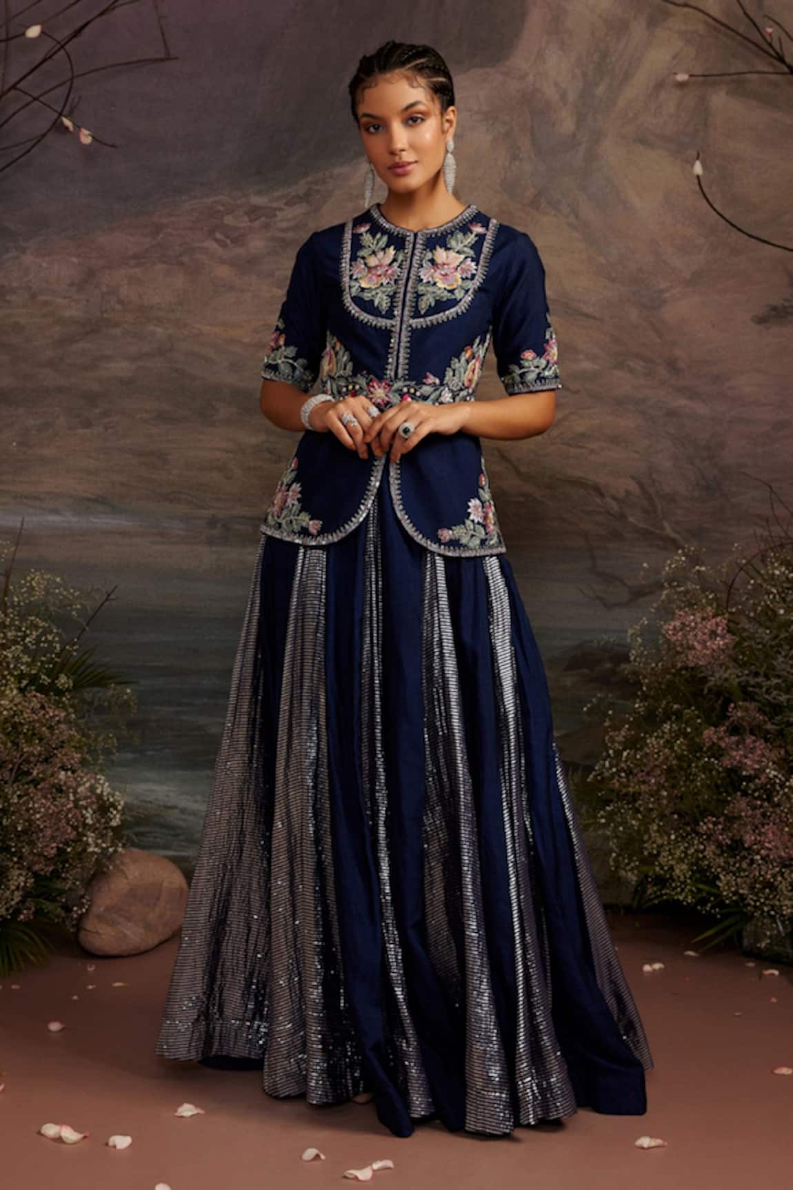 Jacket Style Salwar Kameez -StoryVogue.com | Churidar designs, Long gown  design, Kurti designs party wear
