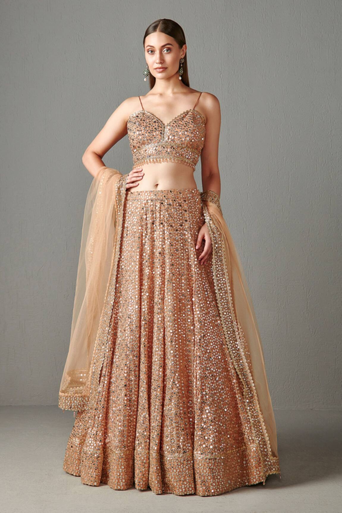 Rabani & Rakha Nadia Floral Embroidered Lehenga Set