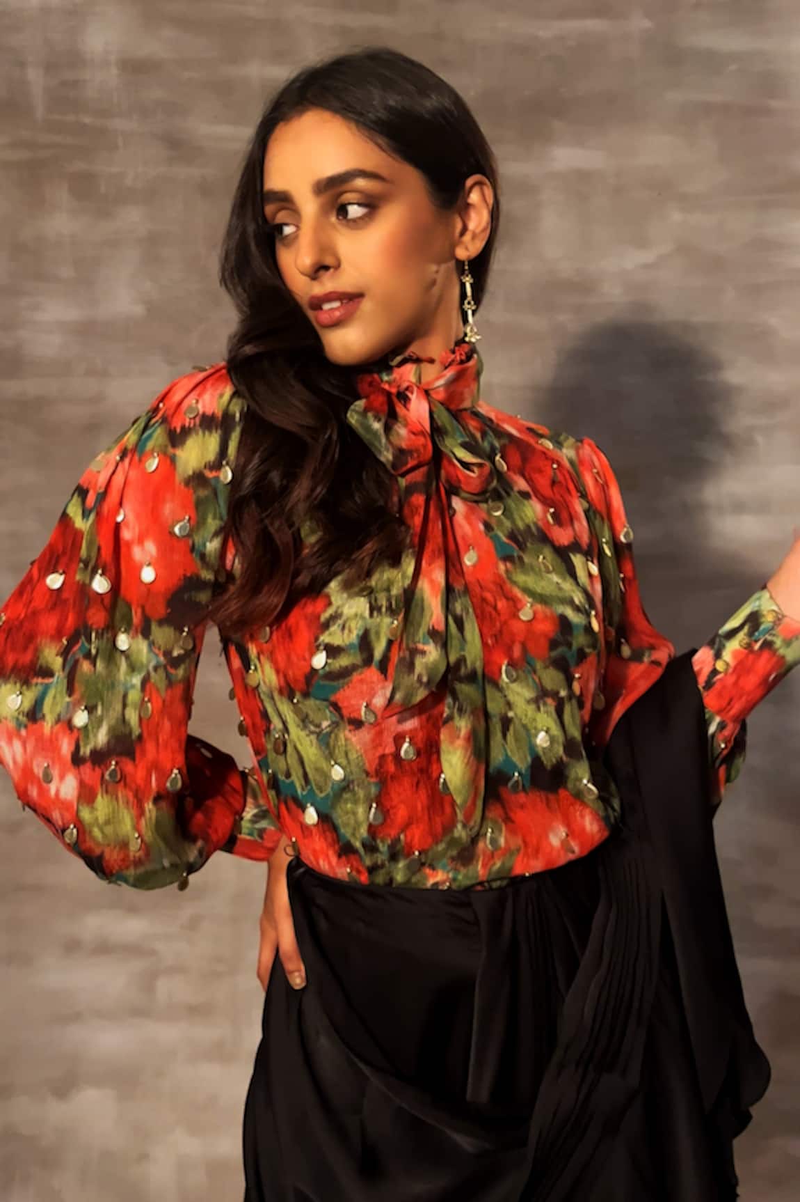 Ruhr India Floral Print Top