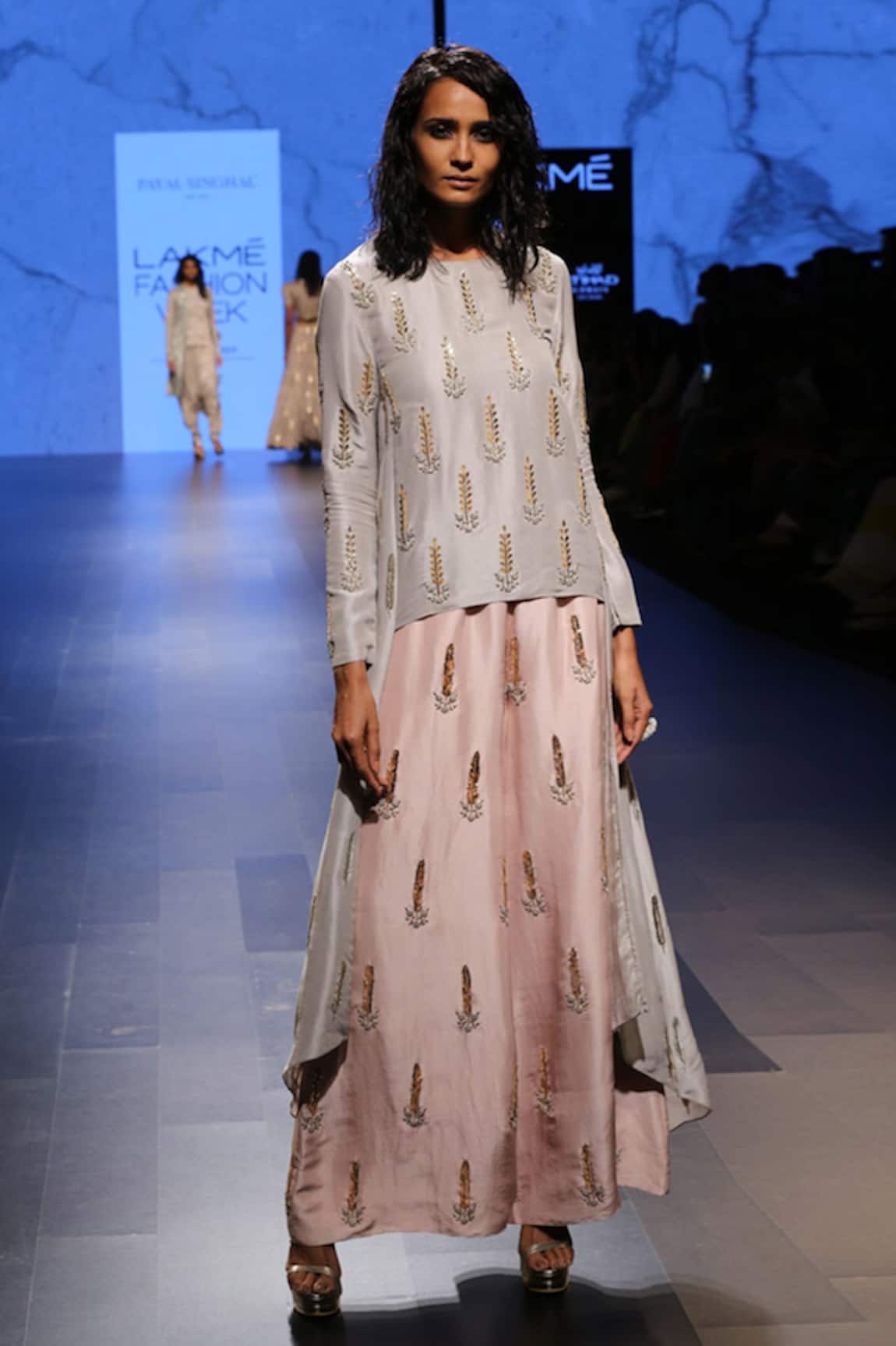 Payal Singhal Iran Silk Tunic & Palazzo Set 