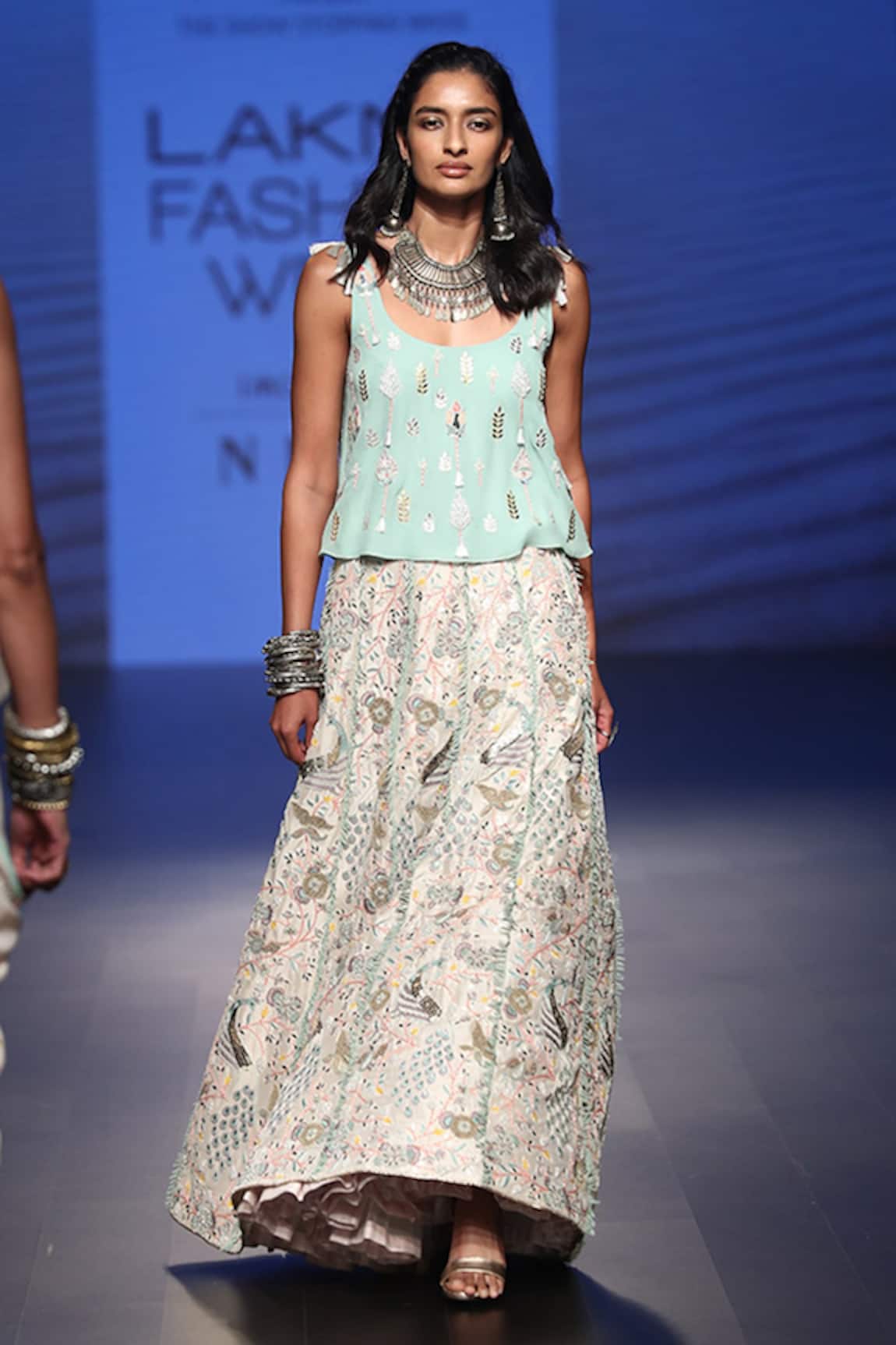 Payal Singhal Nuran Embroidered Top & Lehenga Set
