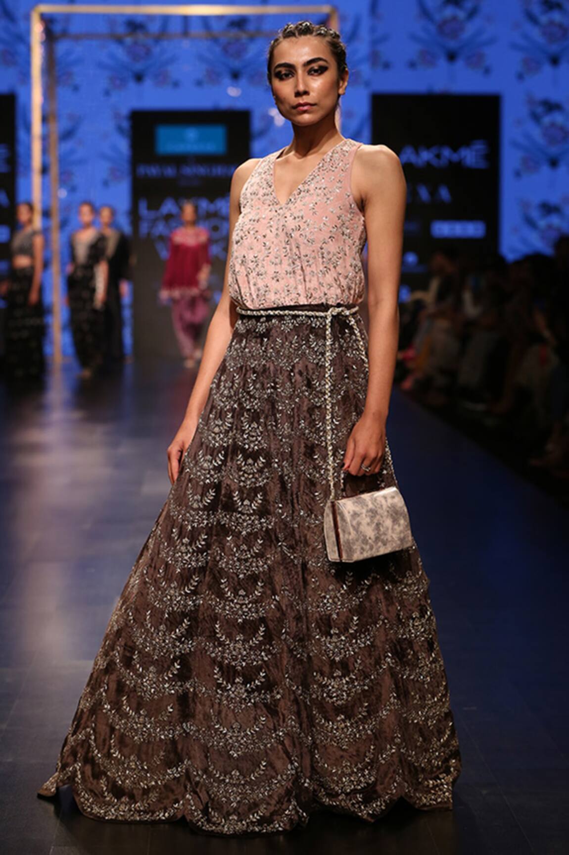 Payal Singhal Zarina Embroidered Top & Lehenga Set