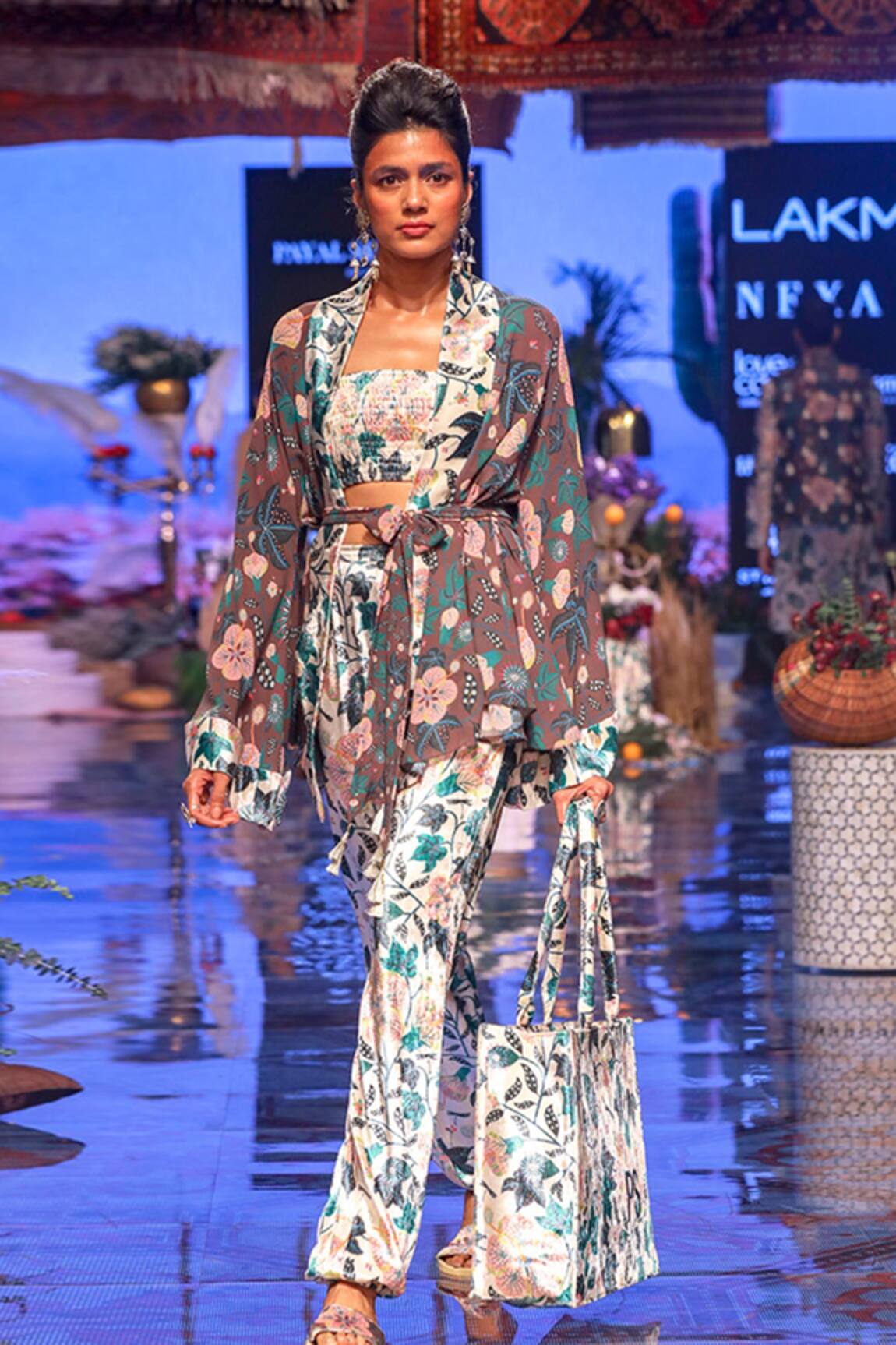 PS Pret By Payal Singhal Suri Printed Kimono & Jogger Pant Set