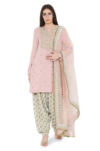 Payal Singhal Mukaish Embroidered Kurta Set 