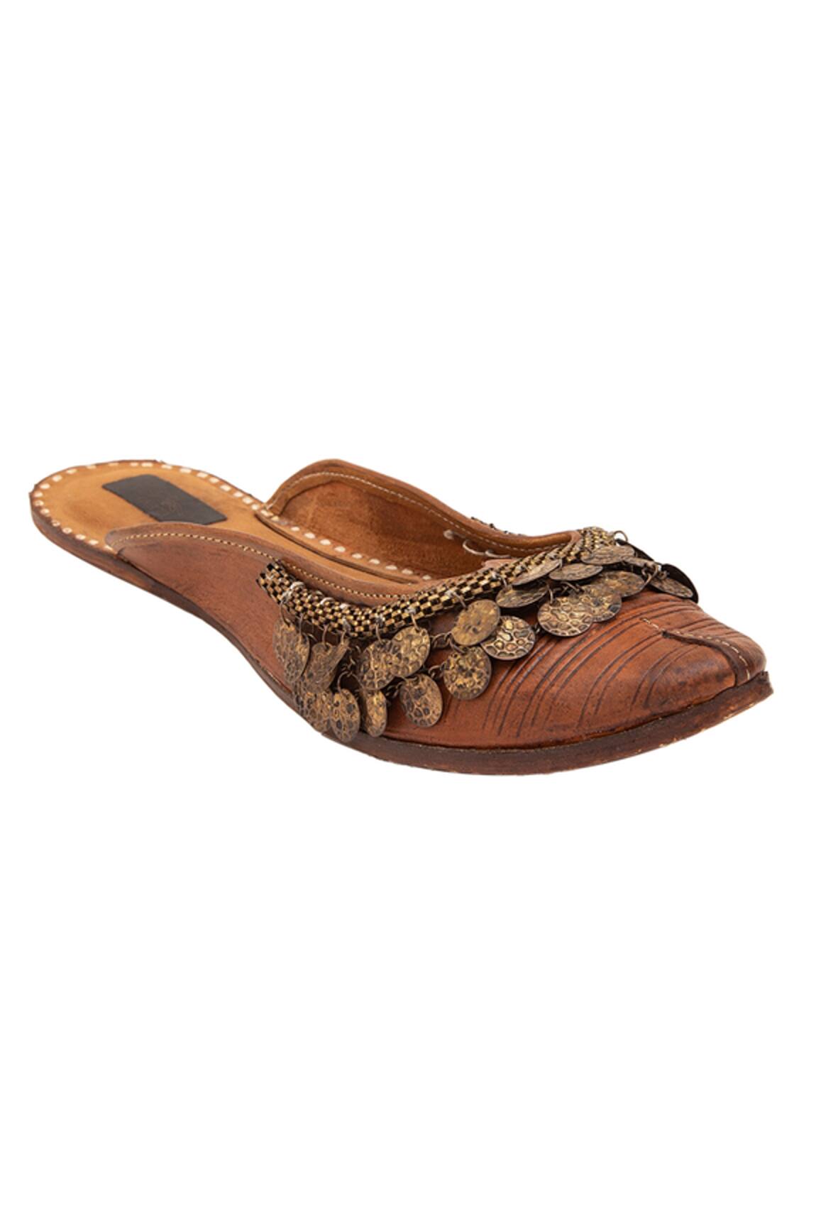 5Elements Leather Open-Back Juttis
