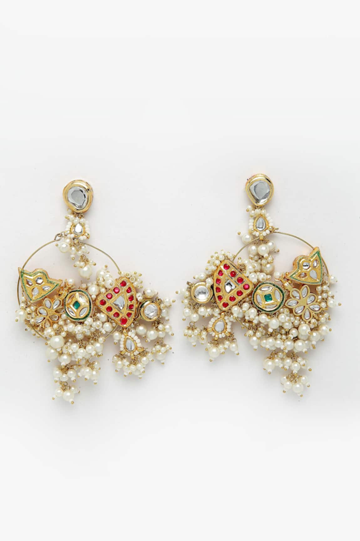Dugran By Dugristyle Cluster Pearl Earrings