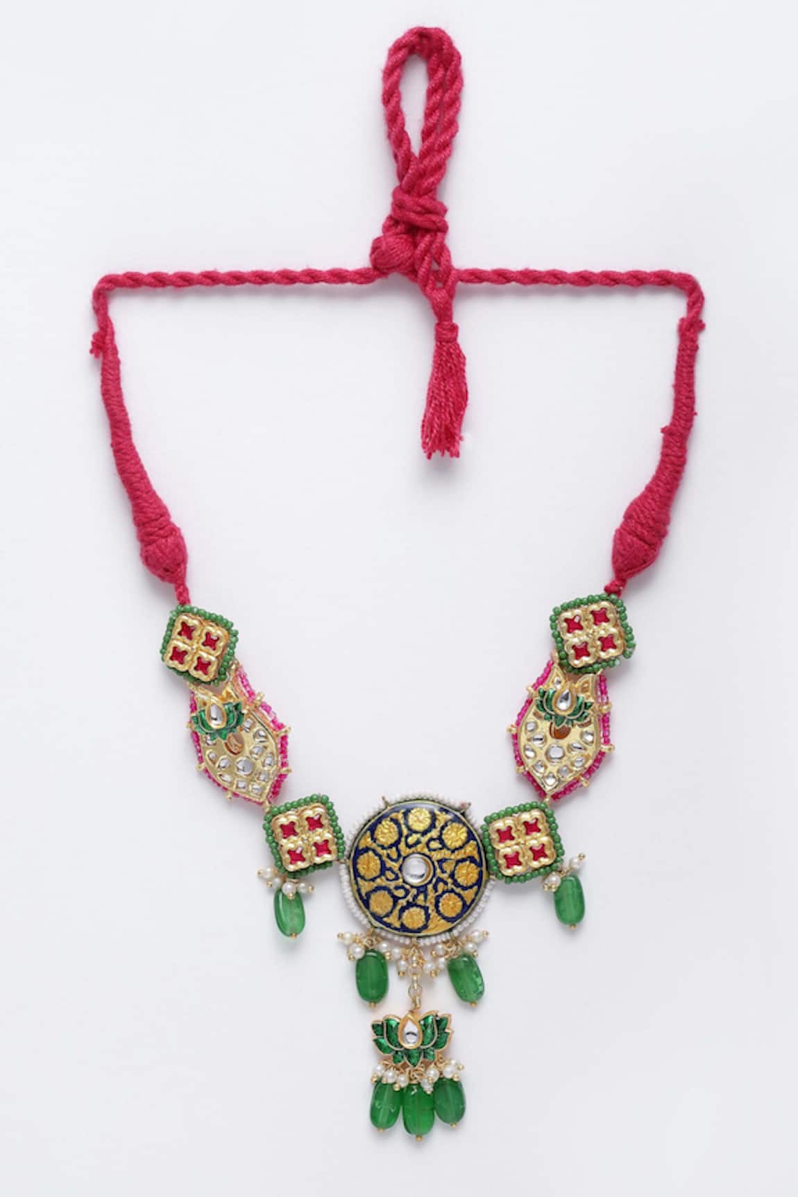 Dugran By Dugristyle Kundan, Pearl & Natural Stone Necklace 