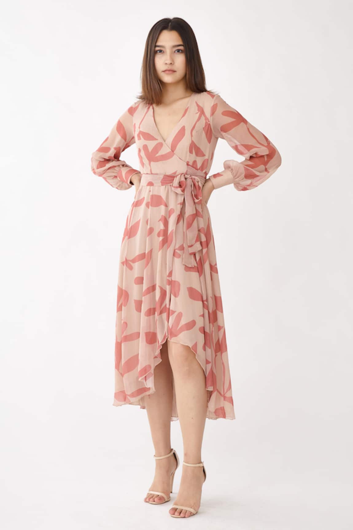 KoAi Floral Print Wrap Dress