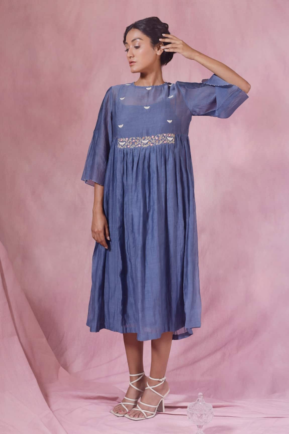 Chokhi Chorri Embroidered Flared Kurta 