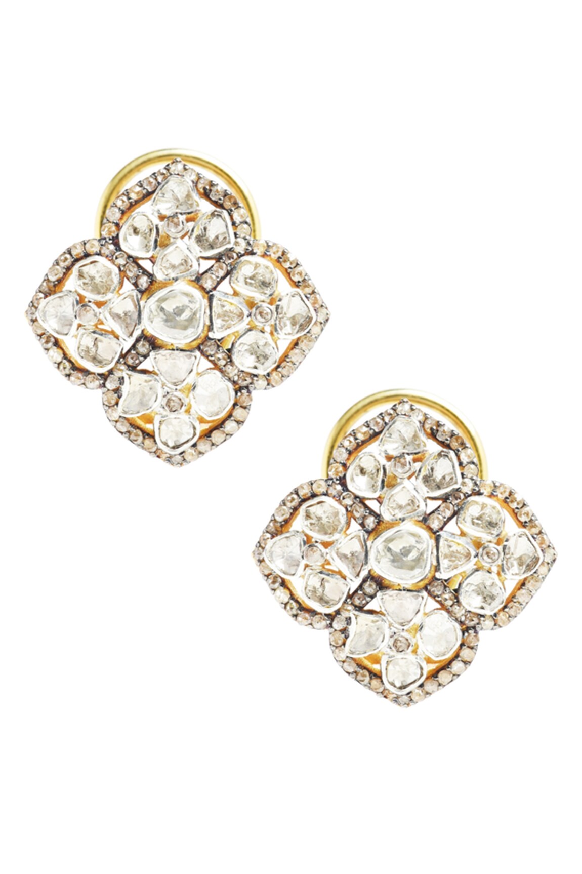 The Alchemy Studio Quatre Petal Picolo Flower Stud Earrings