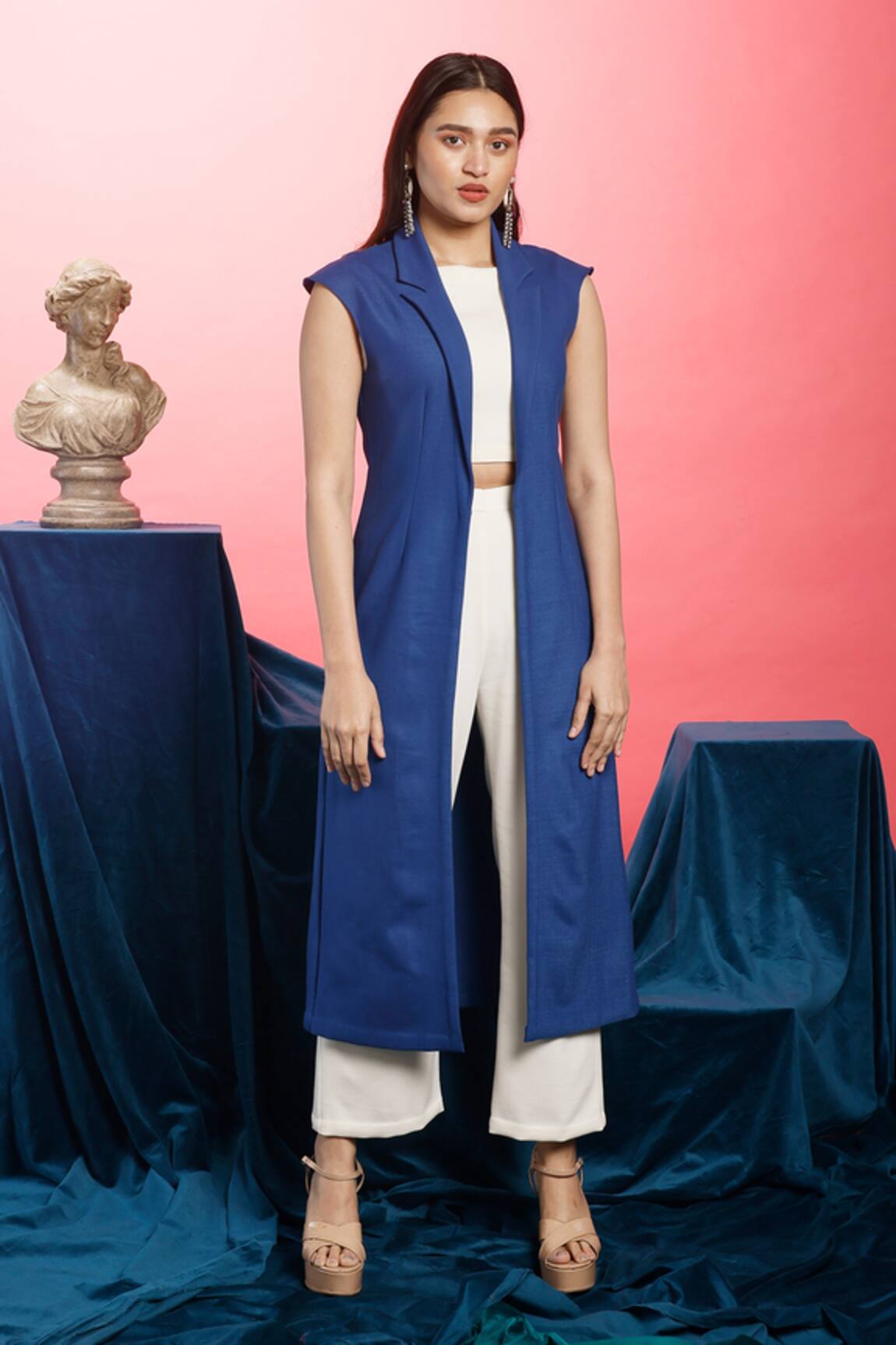 Couché By Anandini Pant Set With Duster Coat 
