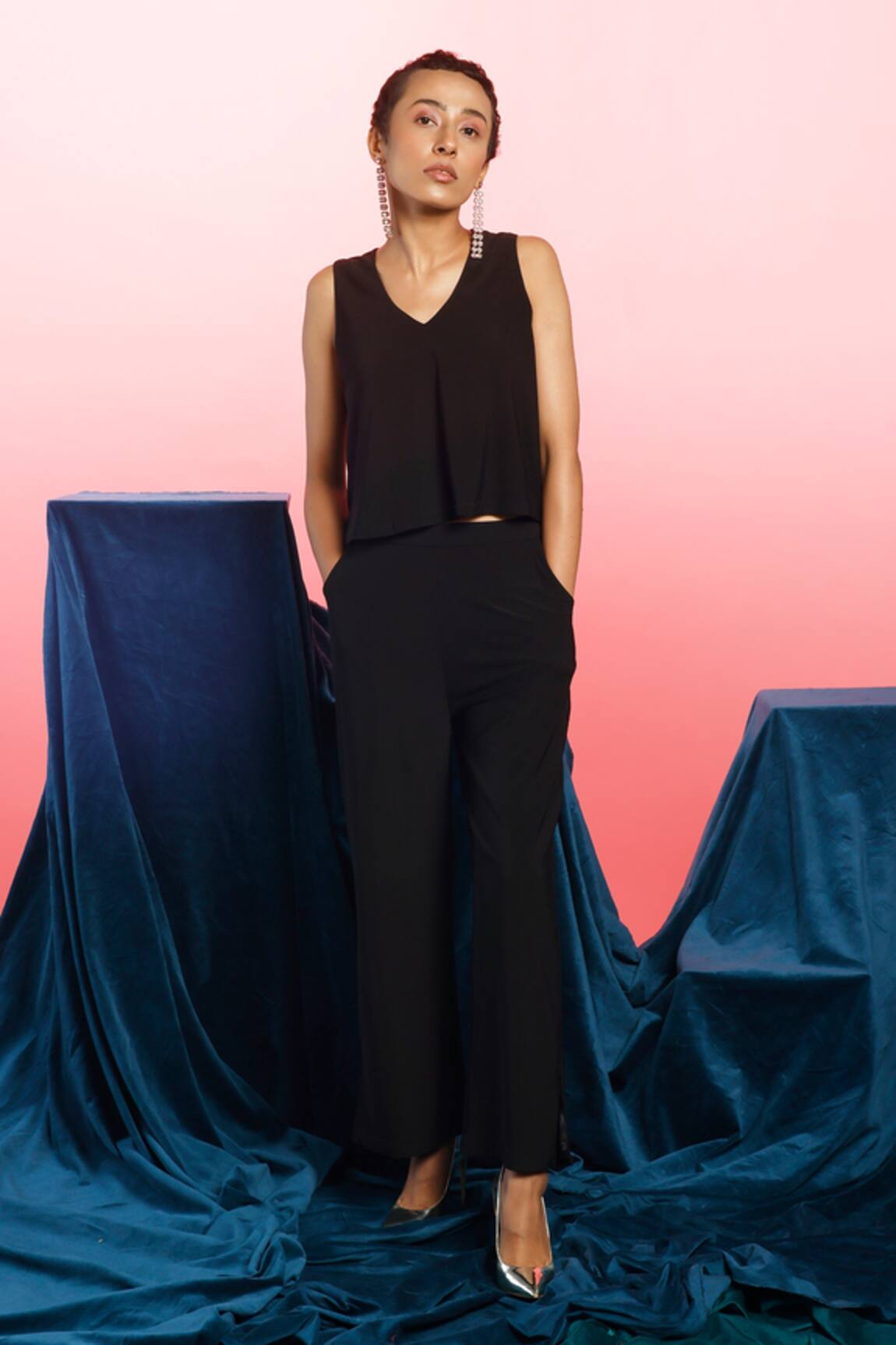 Couché By Anandini Sleeveless Top & Pant Set 