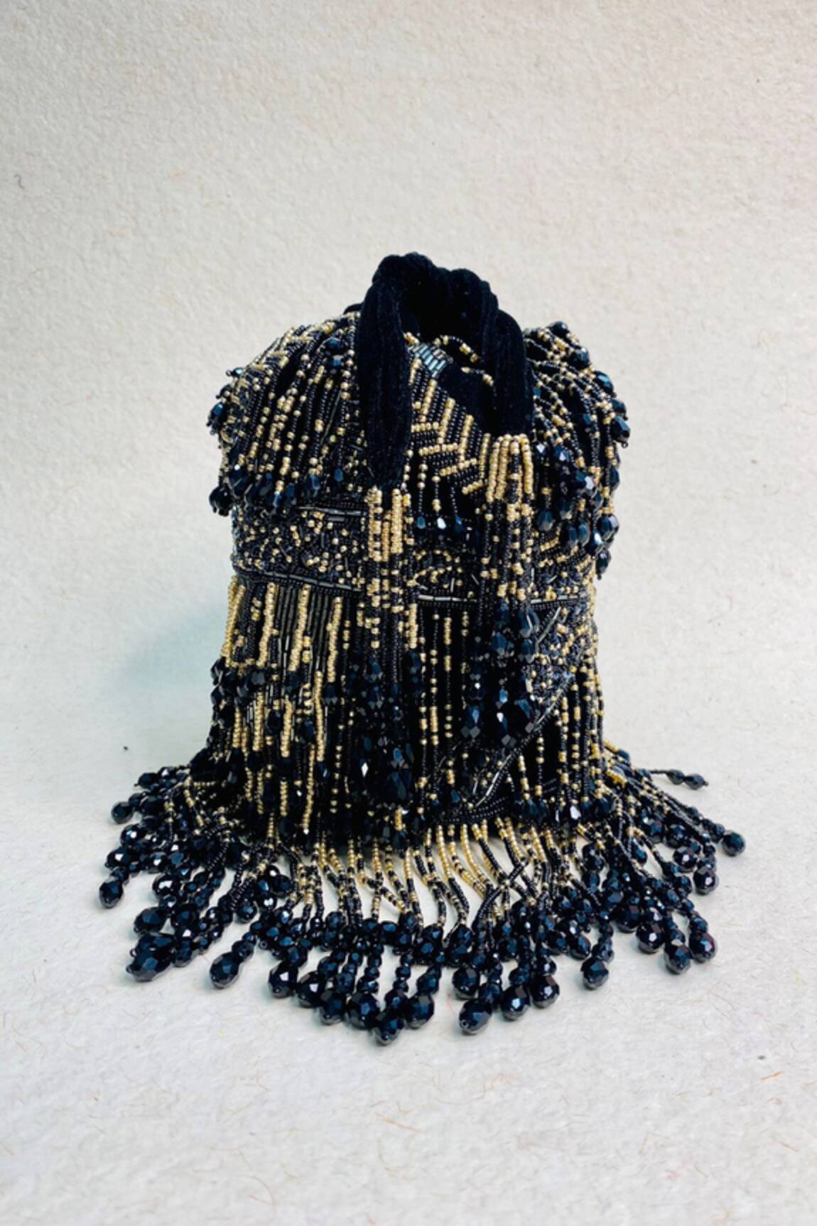 Kainiche By Mehak Sombre Embellished Potli Bag With Strap 