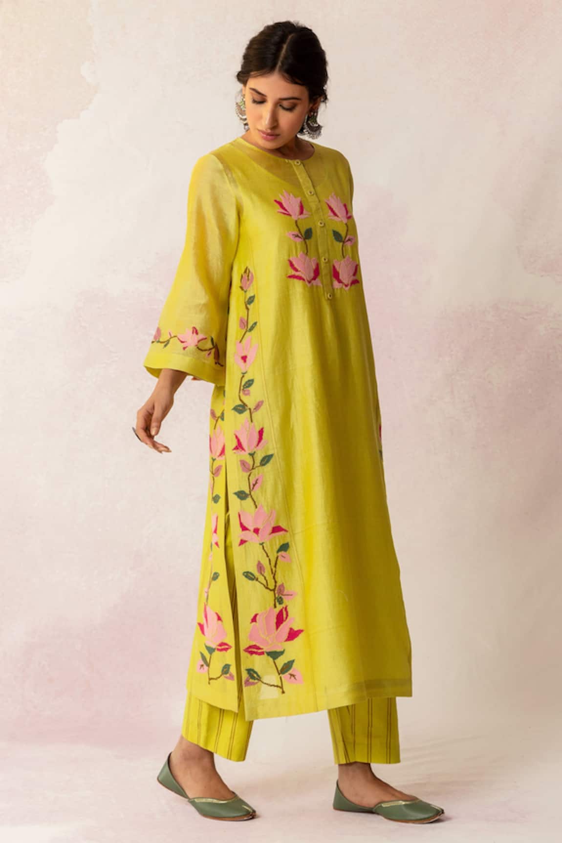 Shivani Bhargava Bahaar Handwoven Chanderi Kurta
