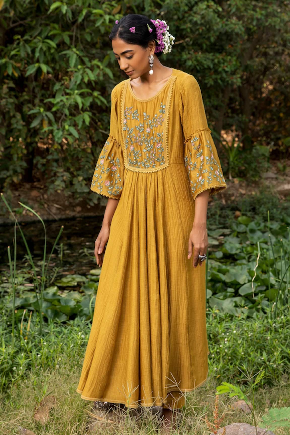 Kritika Dawar Kota Chanderi Kurta & Pant Set