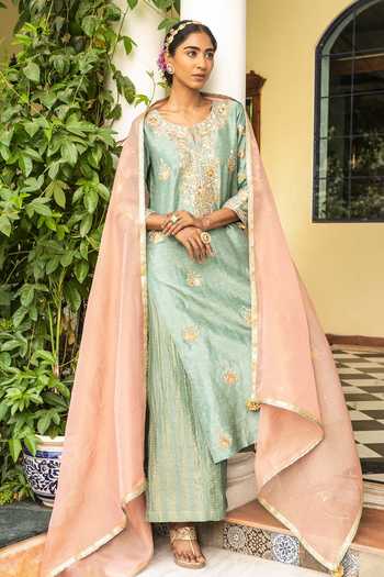 Kritika Dawar Gota Embroidered Kurta Palazzo Set 