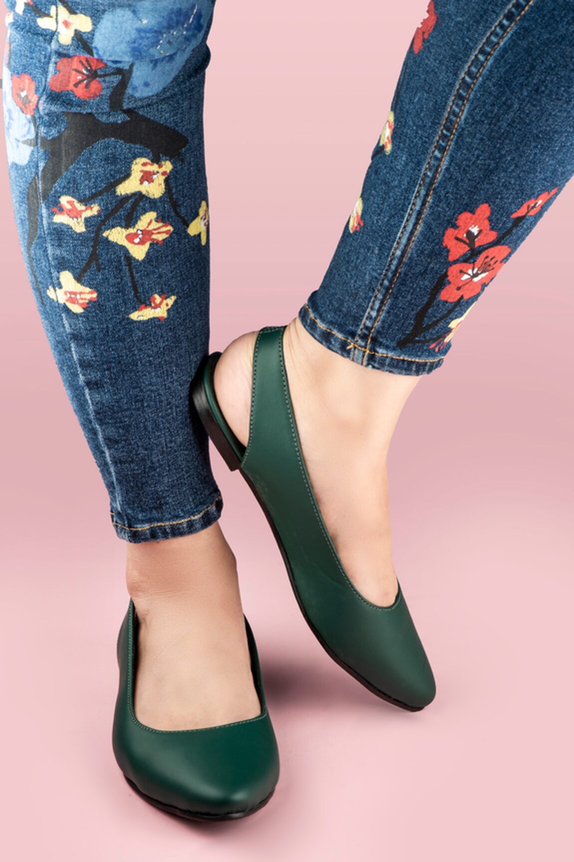 Perca Open Back Ballet Flats