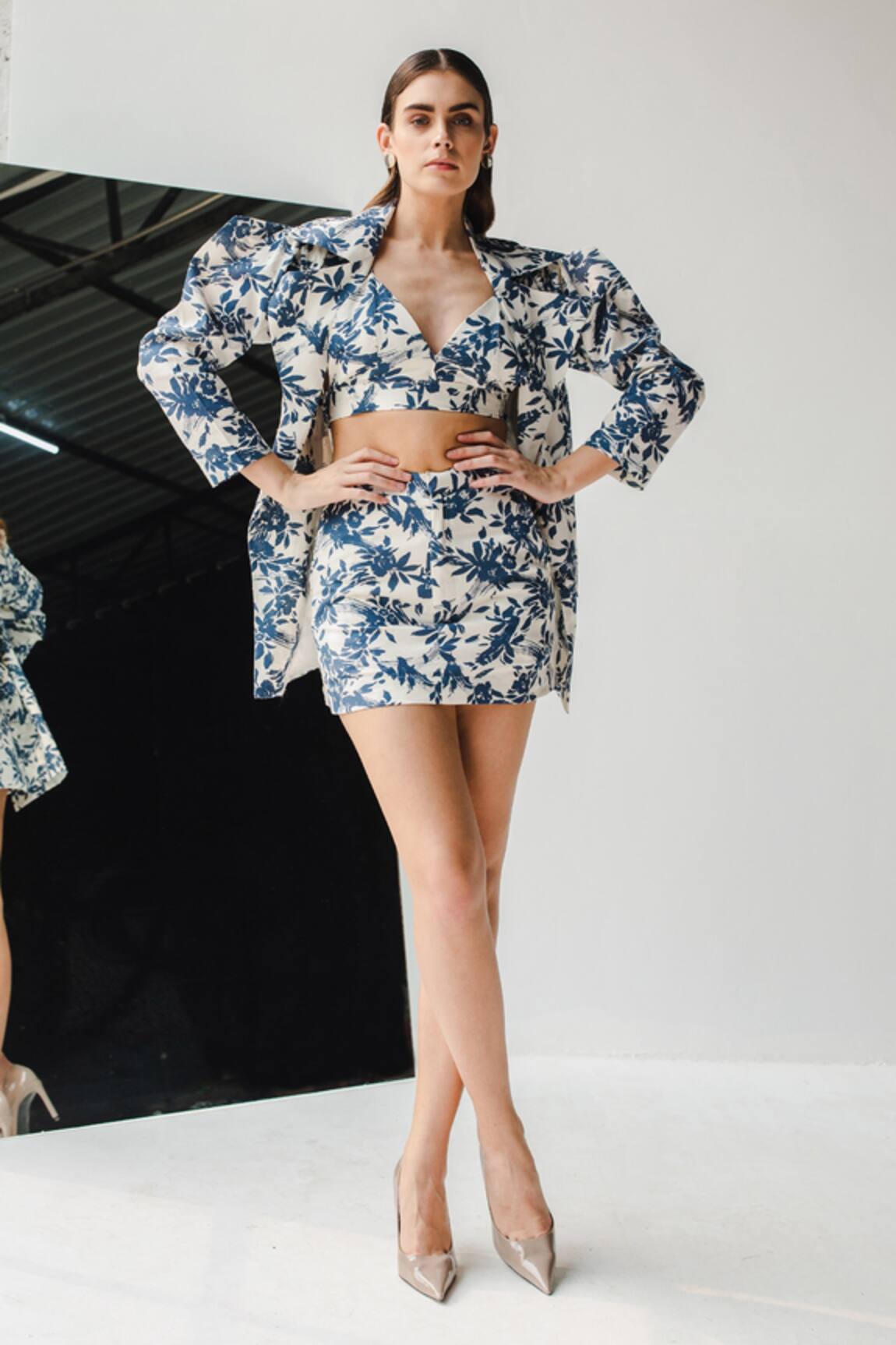 July Issue Nova Cotton Skirt & Jacket Set 