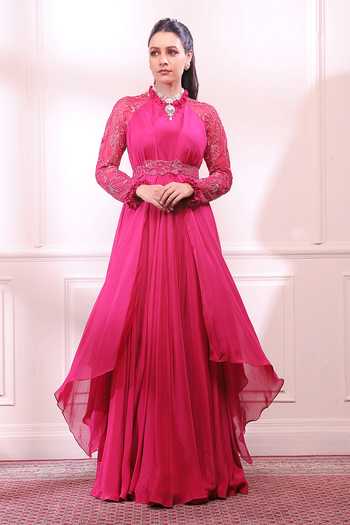 ISHA GUPTA TAYAL Embroidered Layered Anarkali 