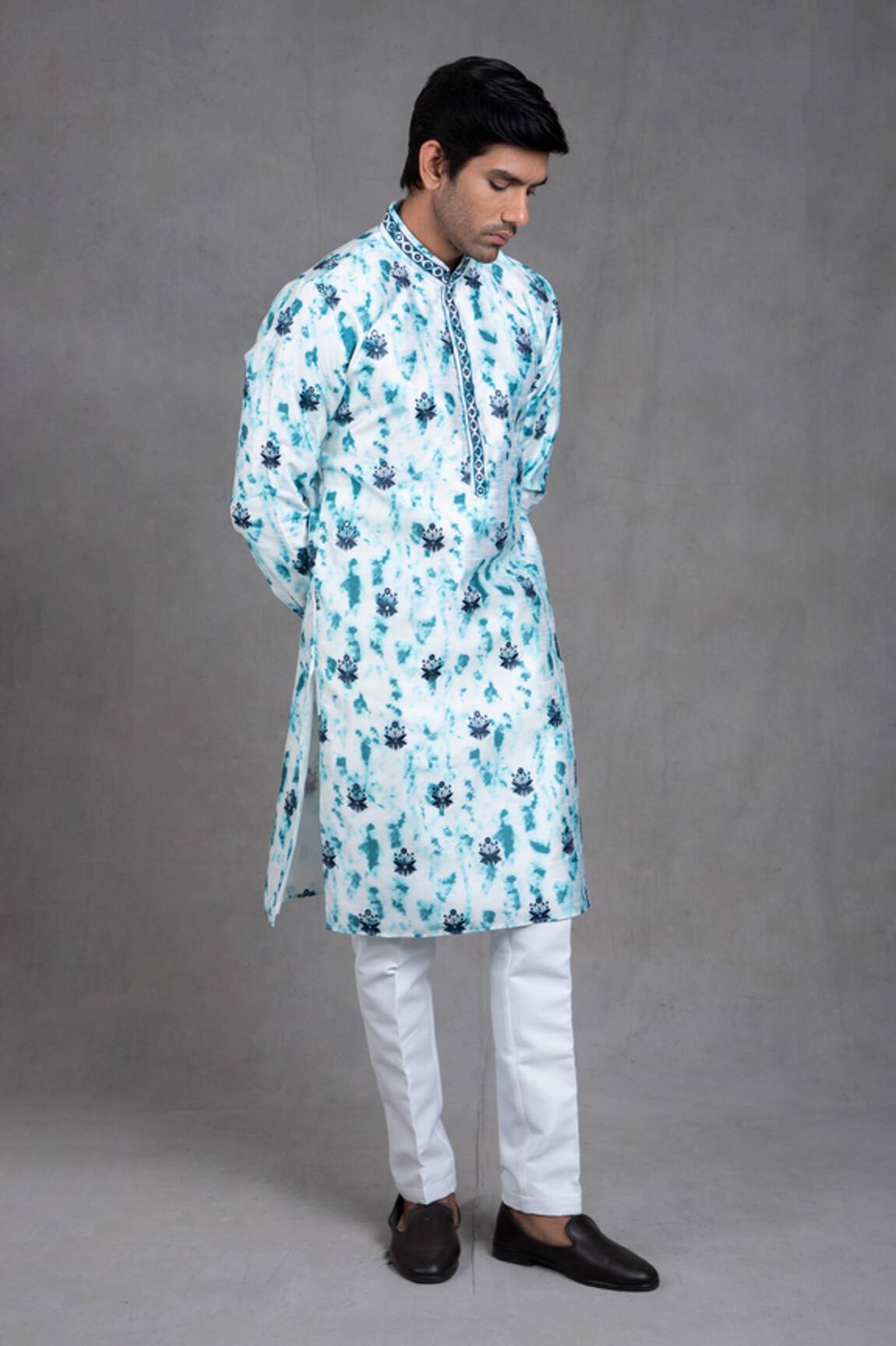 RNG Safawala Tie & Dye Kurta & Churidar Set 