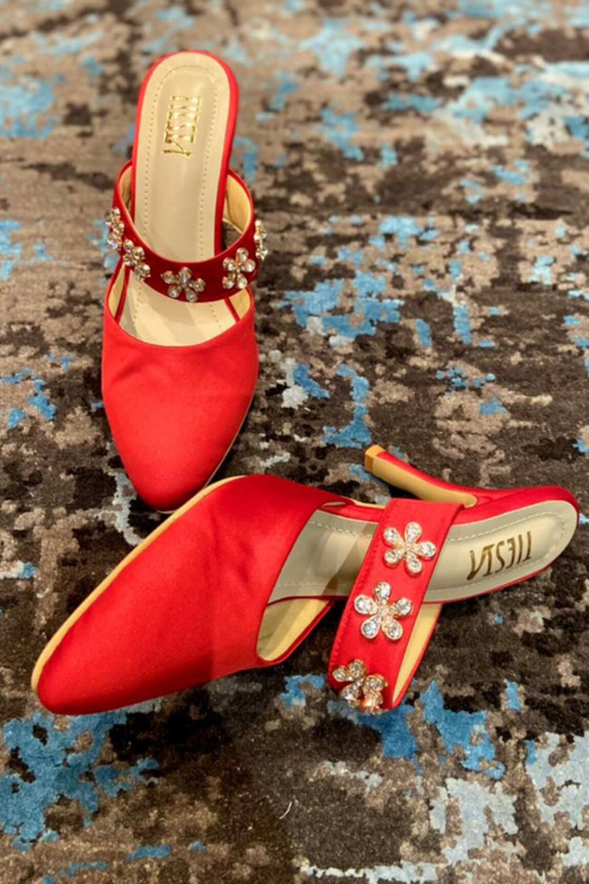 Tiesta Embellished Mule Stilettos