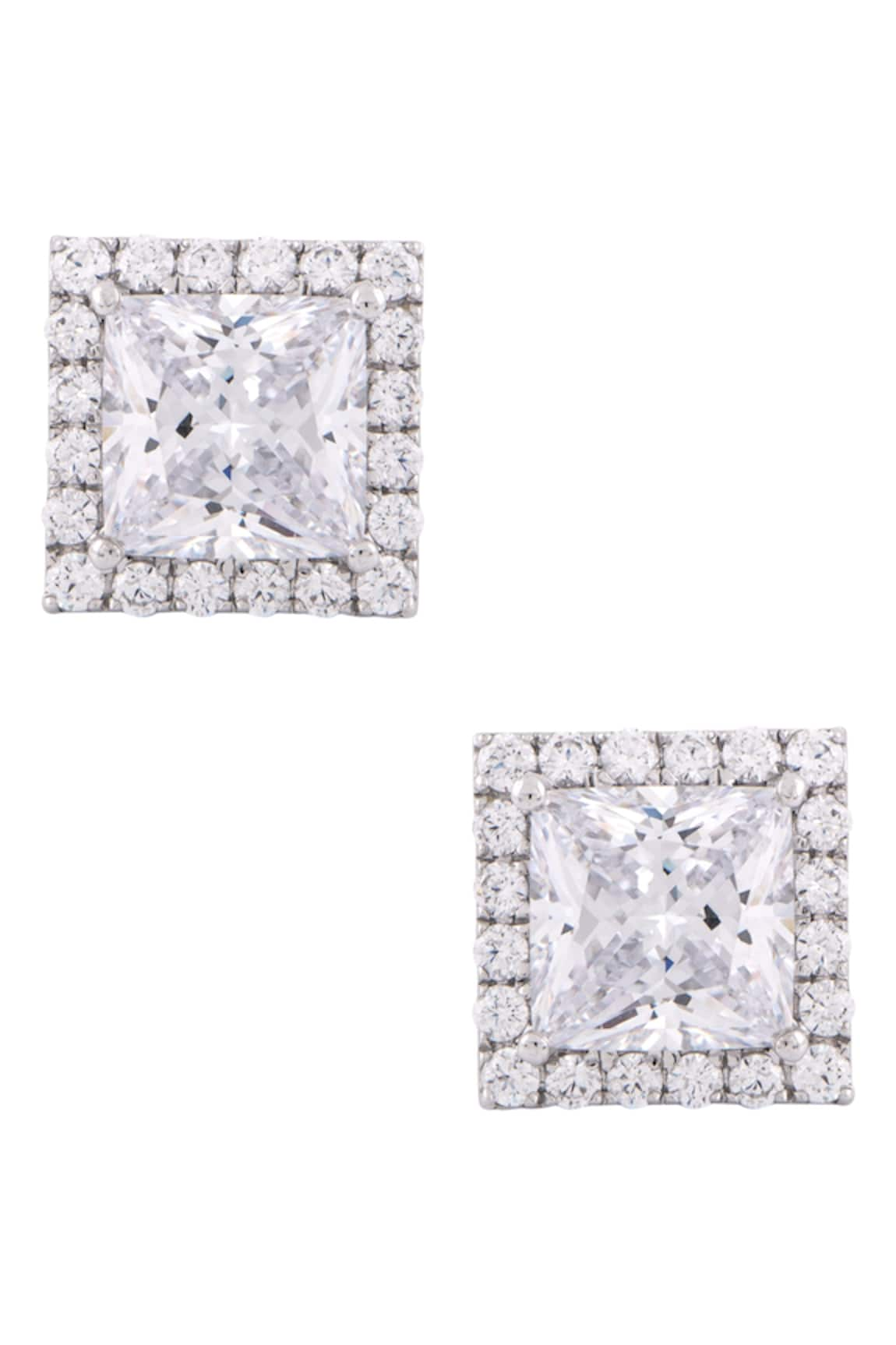 Solasta Jewellery Square Motif Stud Earrings