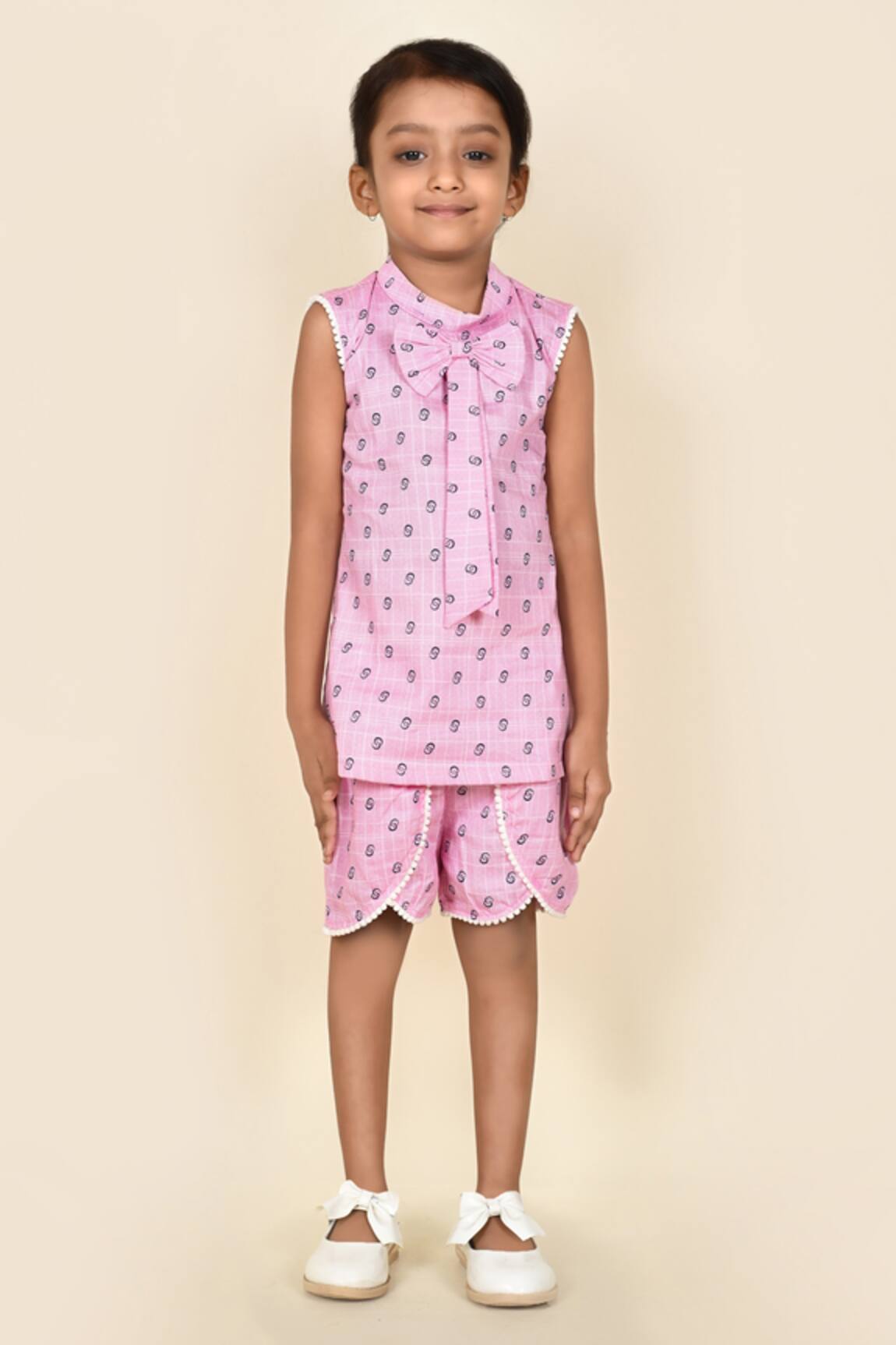 Pankhuri By Priyanka Printed Top & Shorts Set 