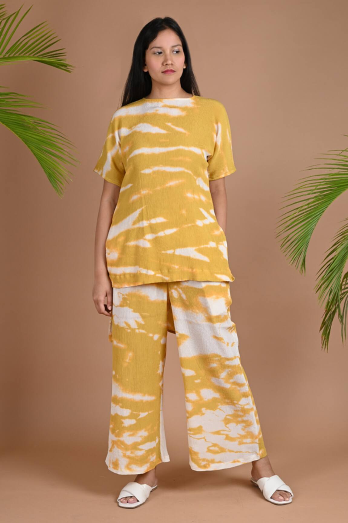 Chambray & Co. Shay Shibori Dye Top & Pant Set 