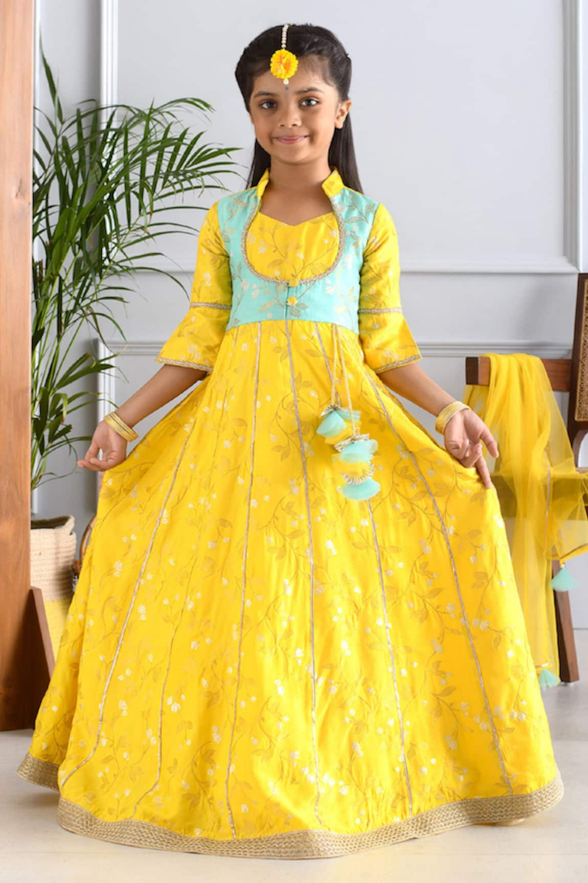 Free Sparrow Mellow Cruise Jacket Anarkali Set