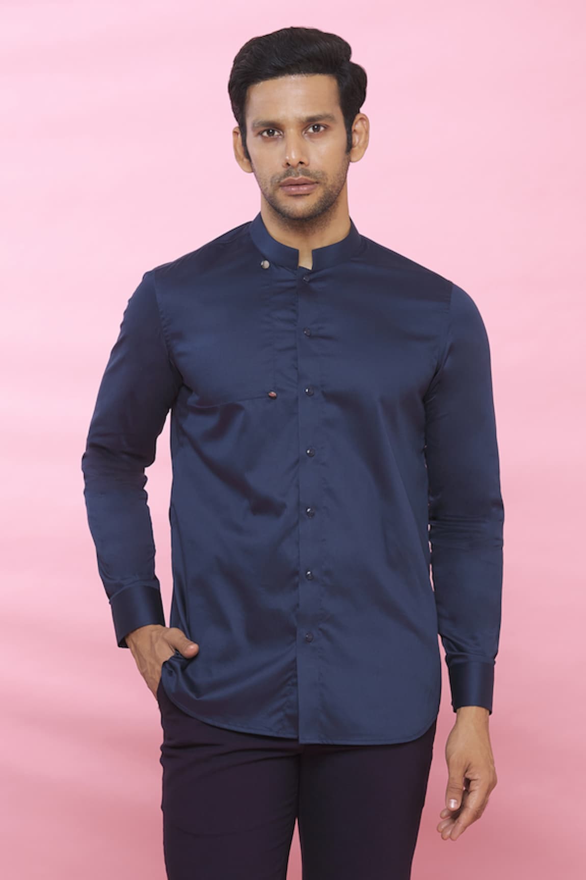 Aces by Arjun Agarwal Cotton Patchwork Shirt