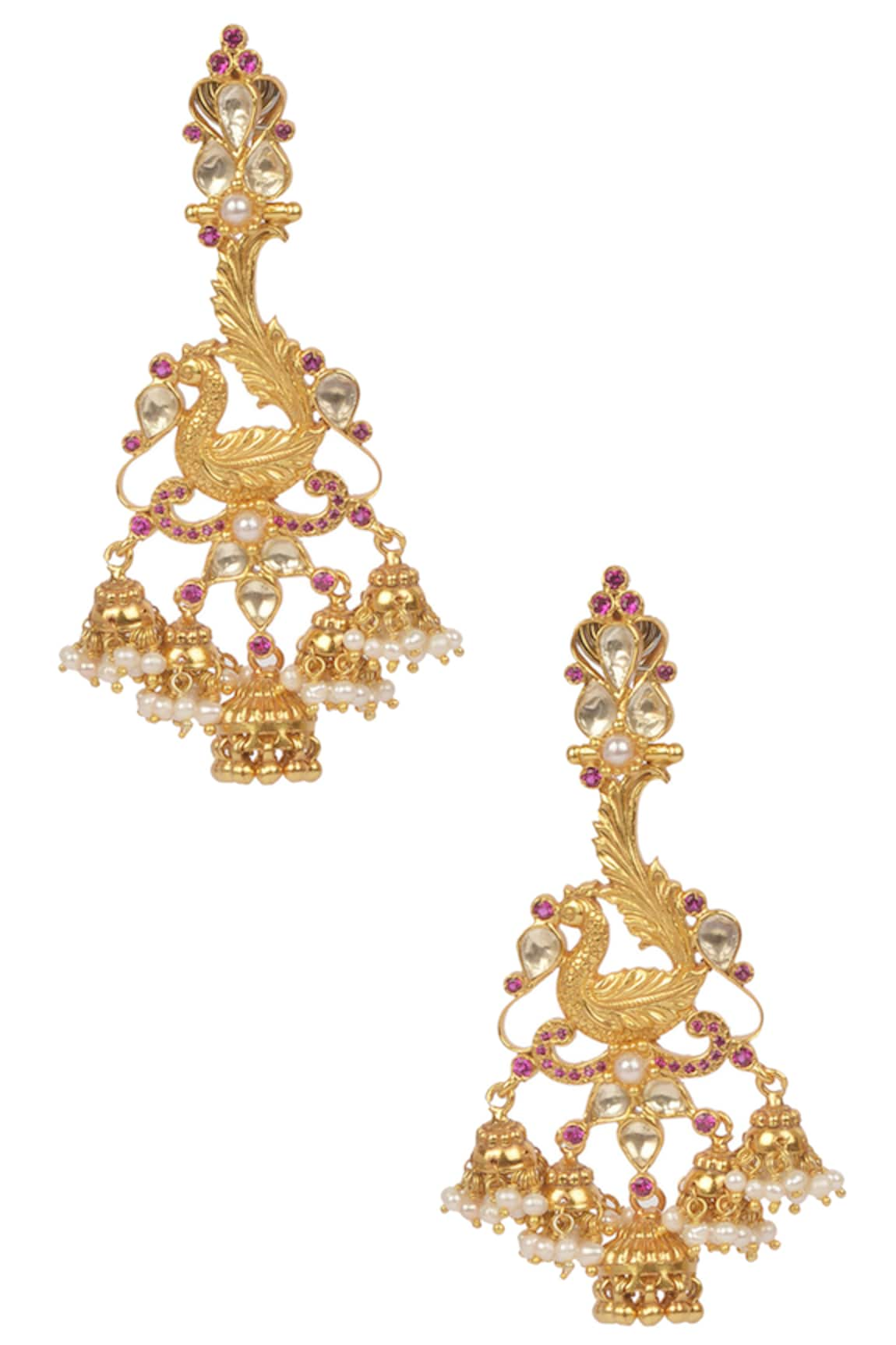 Ajooni Jewels Kundan Dangler Earrings