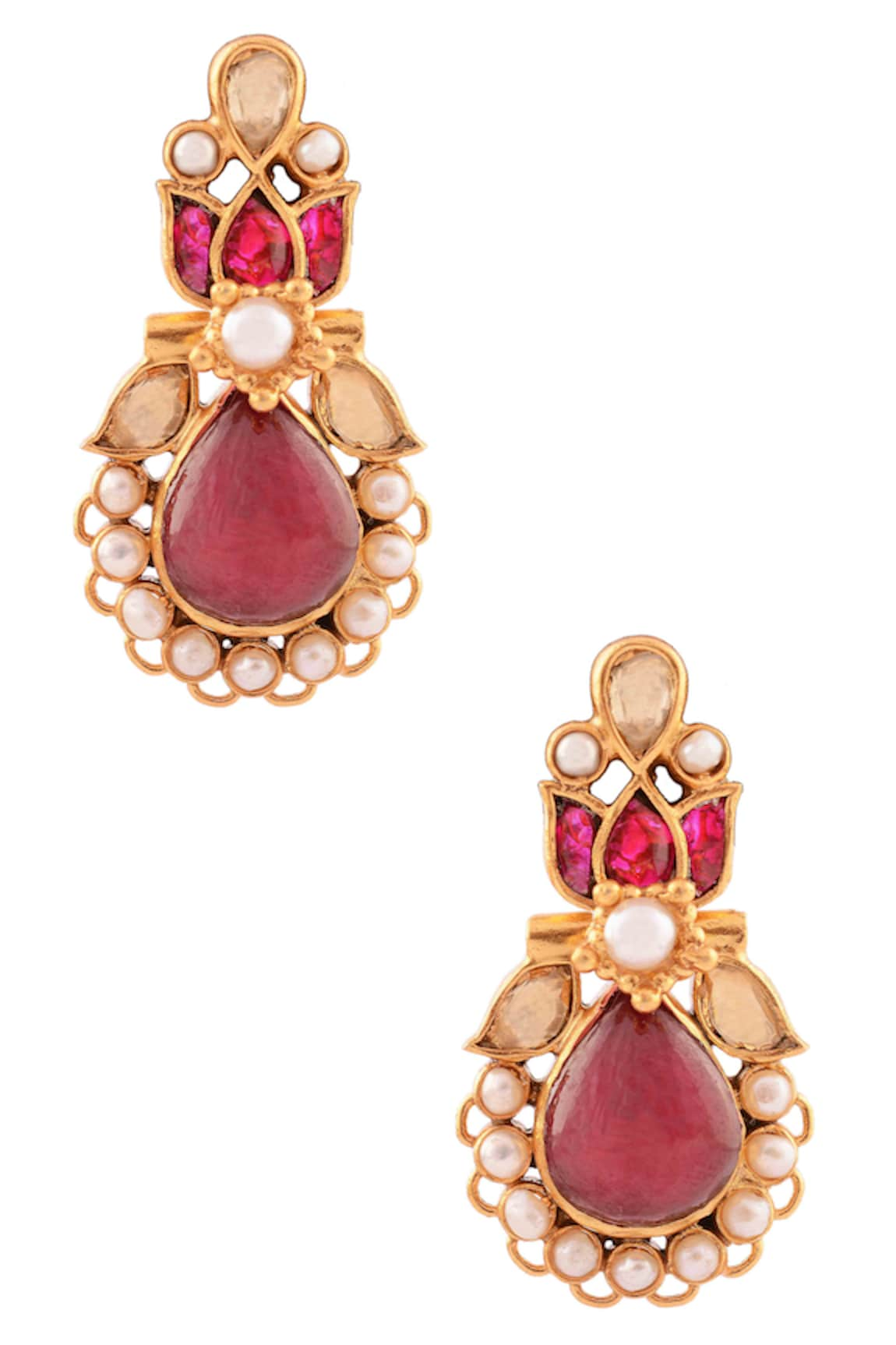 Ajooni Jewels Stone Embellished Earrings