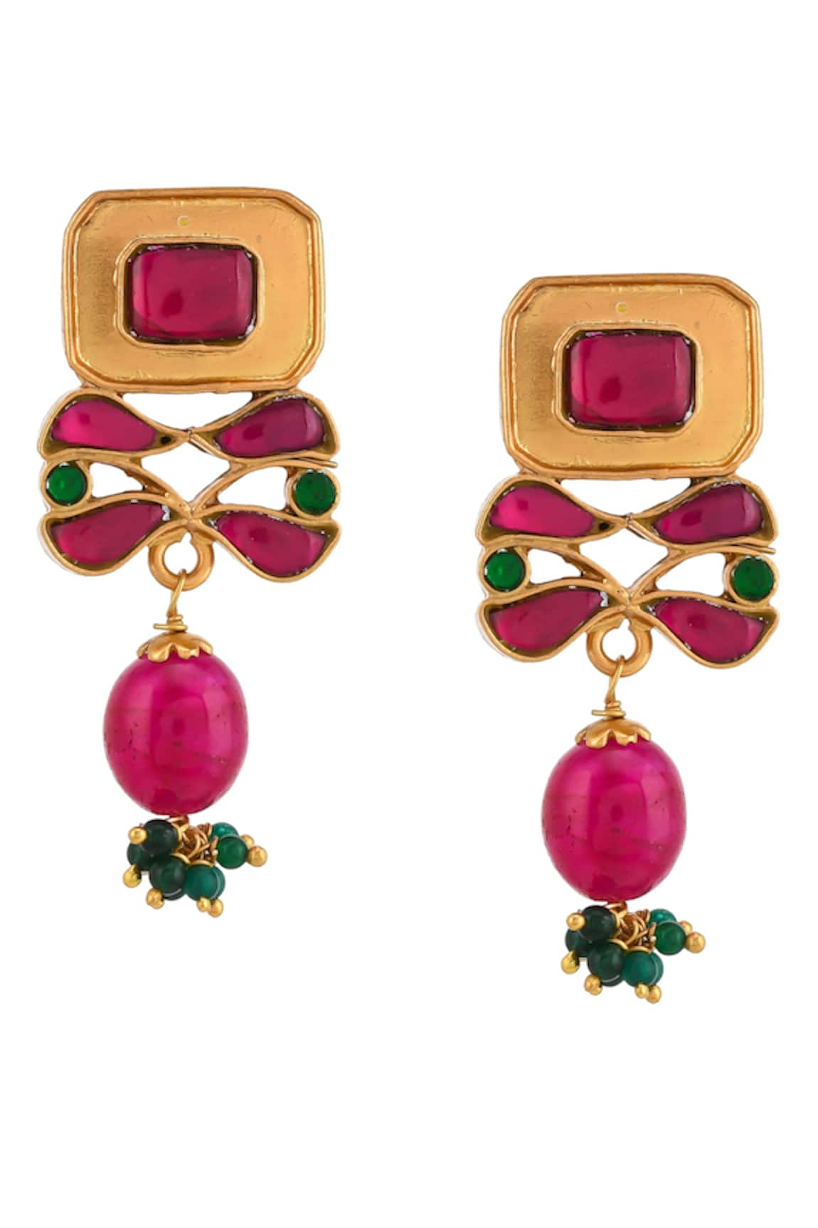 Ajooni Jewels Bead Drop Earrings